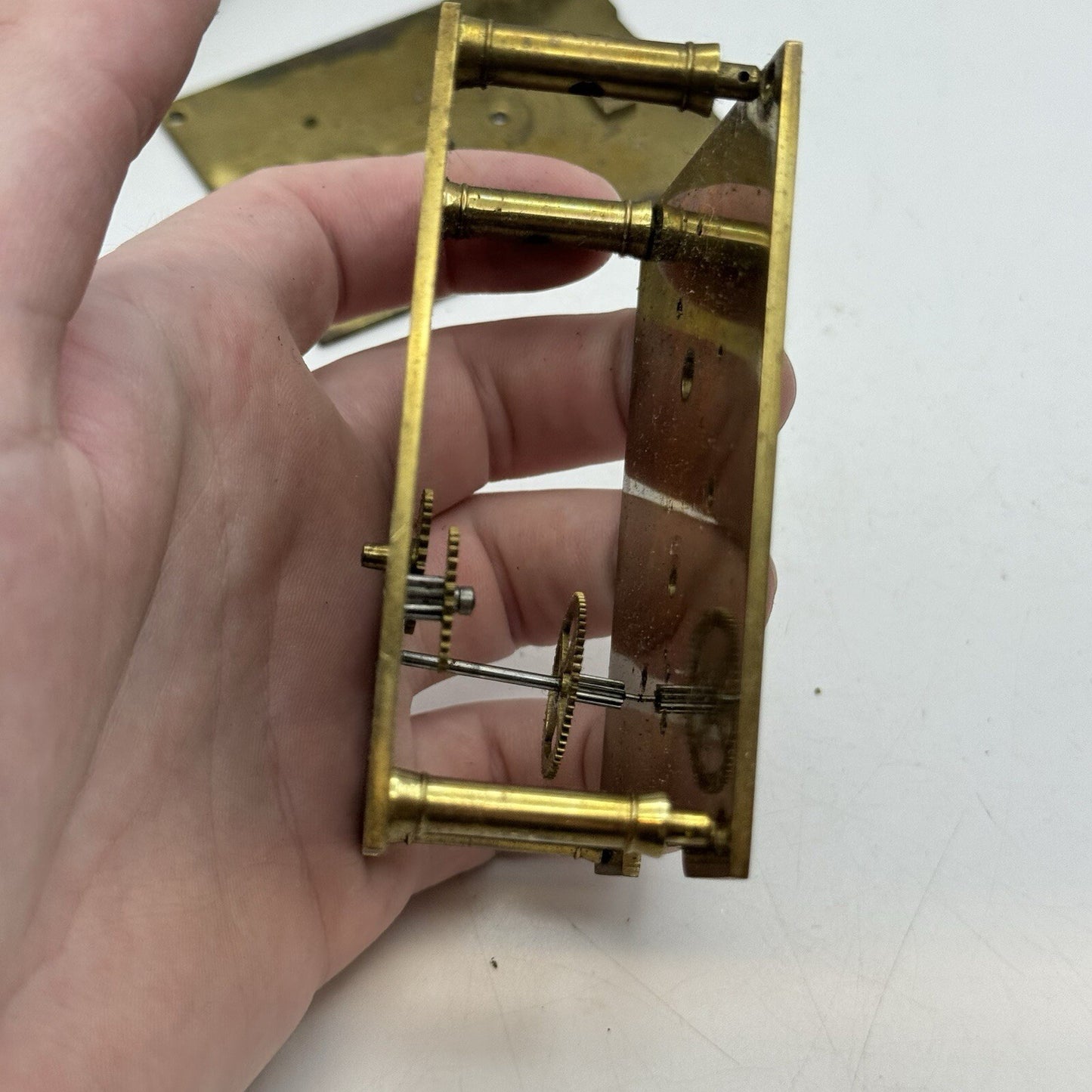 Unidentified Antique Clock Parts Unknown Origin Or Age See Photos Parts Repair