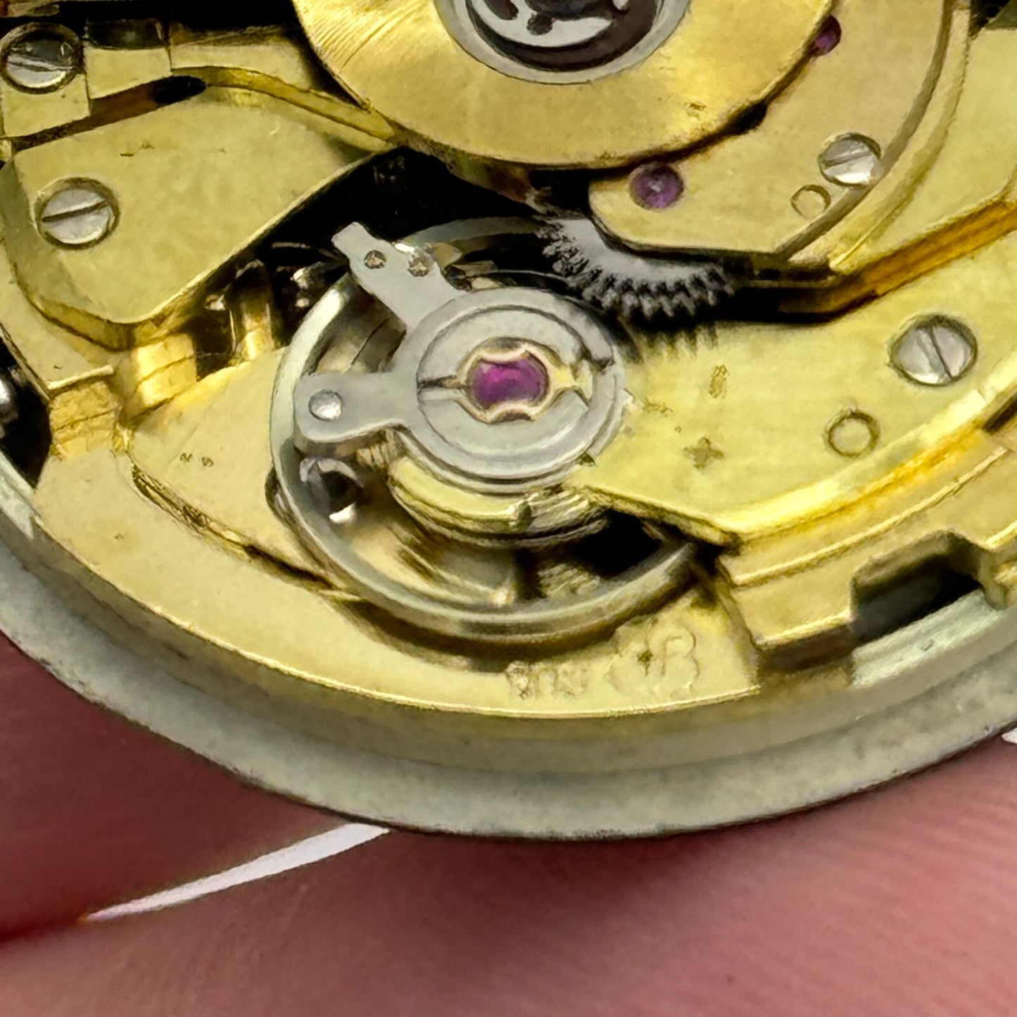 25.5mm Mens Running Swiss Emperor FHF 908 Automatic Watch Movement Vintage PARTS