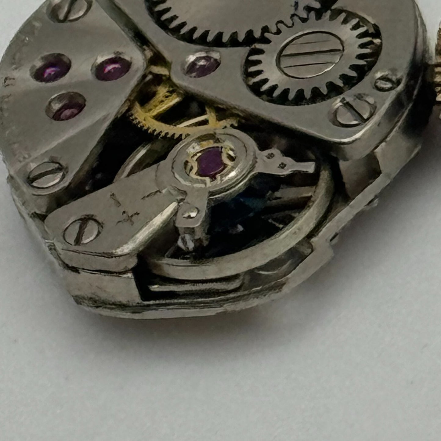 15.3mm Running Rotary FHF 609 Manual Wind 17 Jewels Swiss Watch Movement PARTS