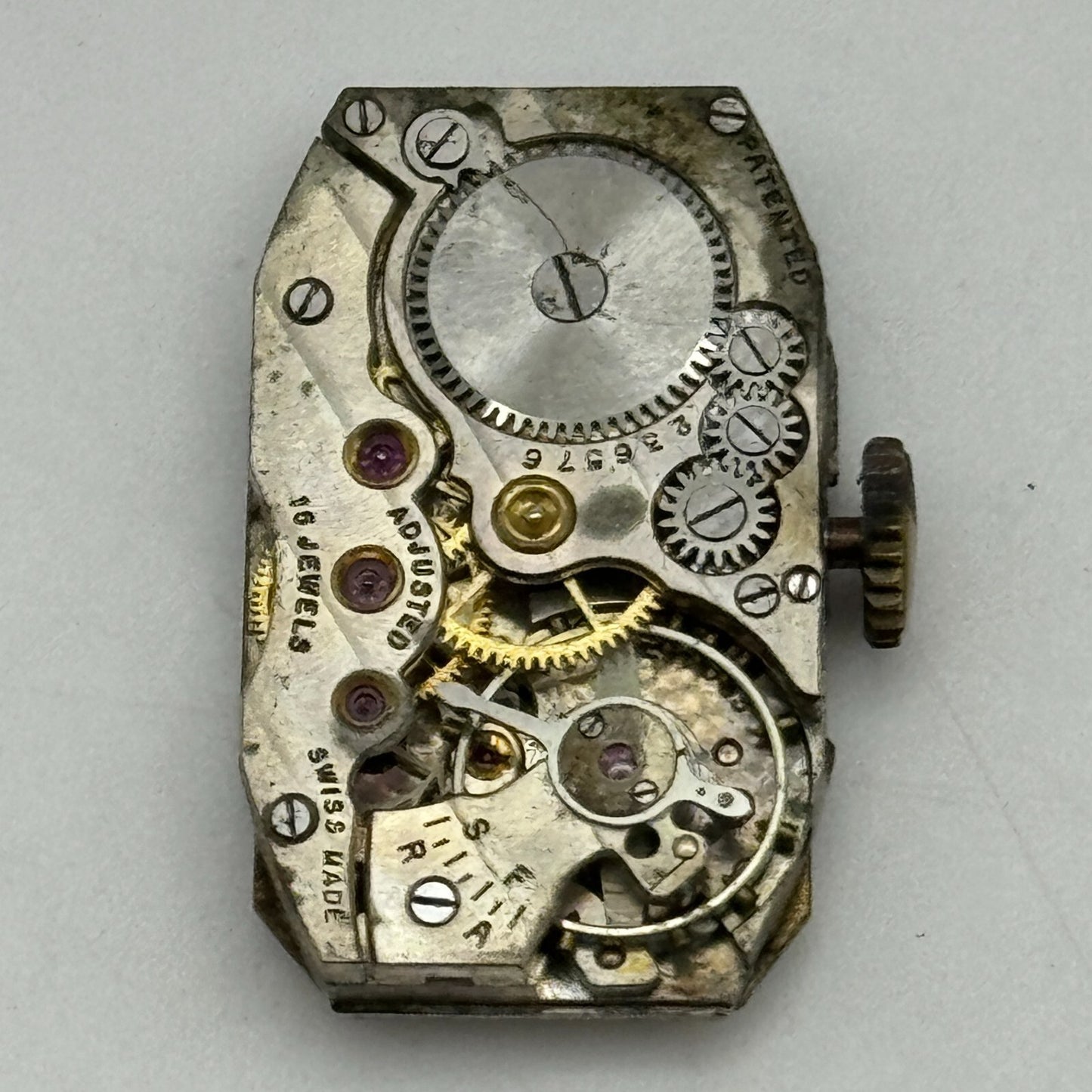 15.1mm Cyma Tavannes Ref 063 Balance Ok Swiss Watch Movement PARTS SPARES