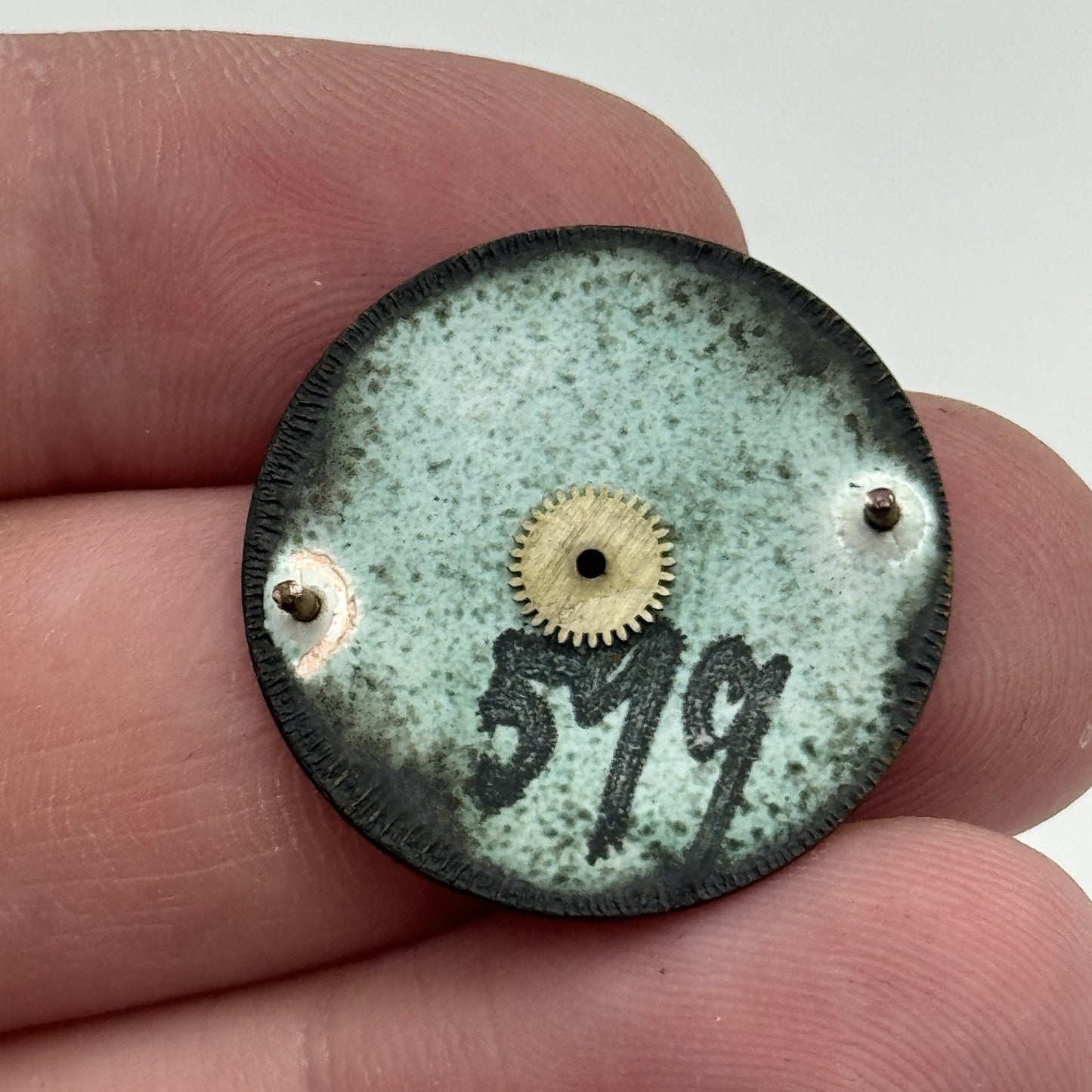 25.7mm ROLEX Rebberg Manual Wind Trench Watch Movement & Dial Antique PARTS
