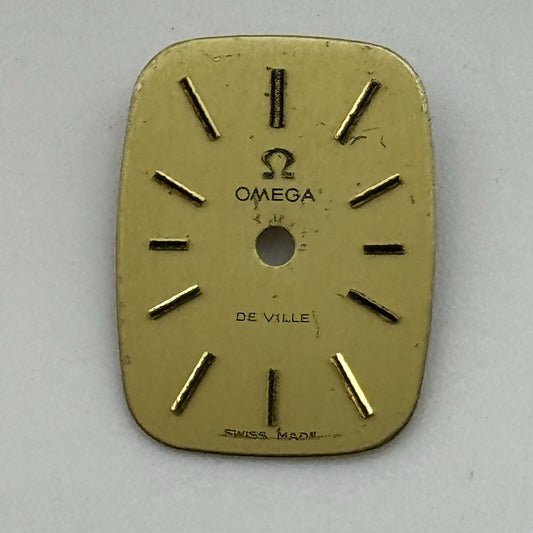 12.5mm Rectangular Omega De Ville Ladies Wristwatch Dial Spares Parts Tank Style