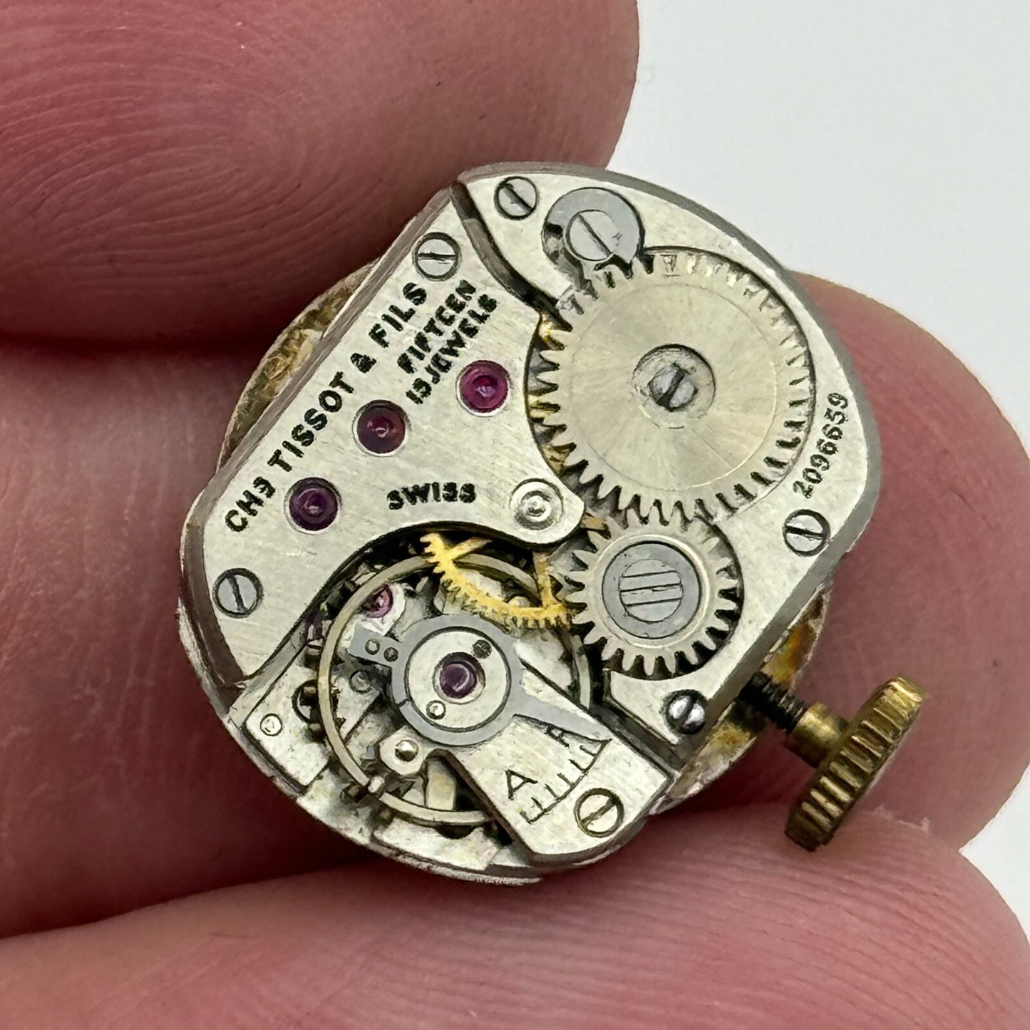 13.5mm Tissot 13.6 Swiss 15 Jewels Manual Wind Ladies Watch Movement PARTS