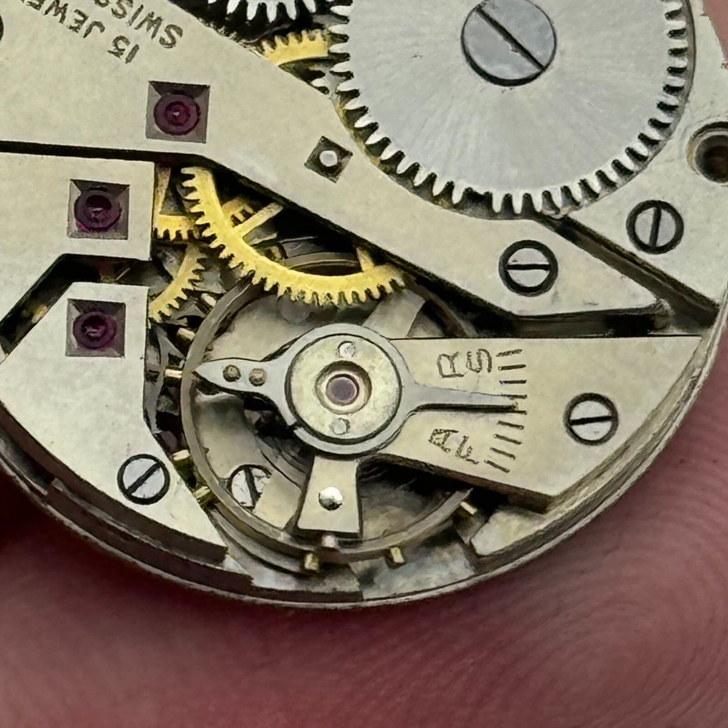 23.6mm Running Felsa F 294 Manual Wind 15 Jewels Swiss Made Watch Movement PARTS