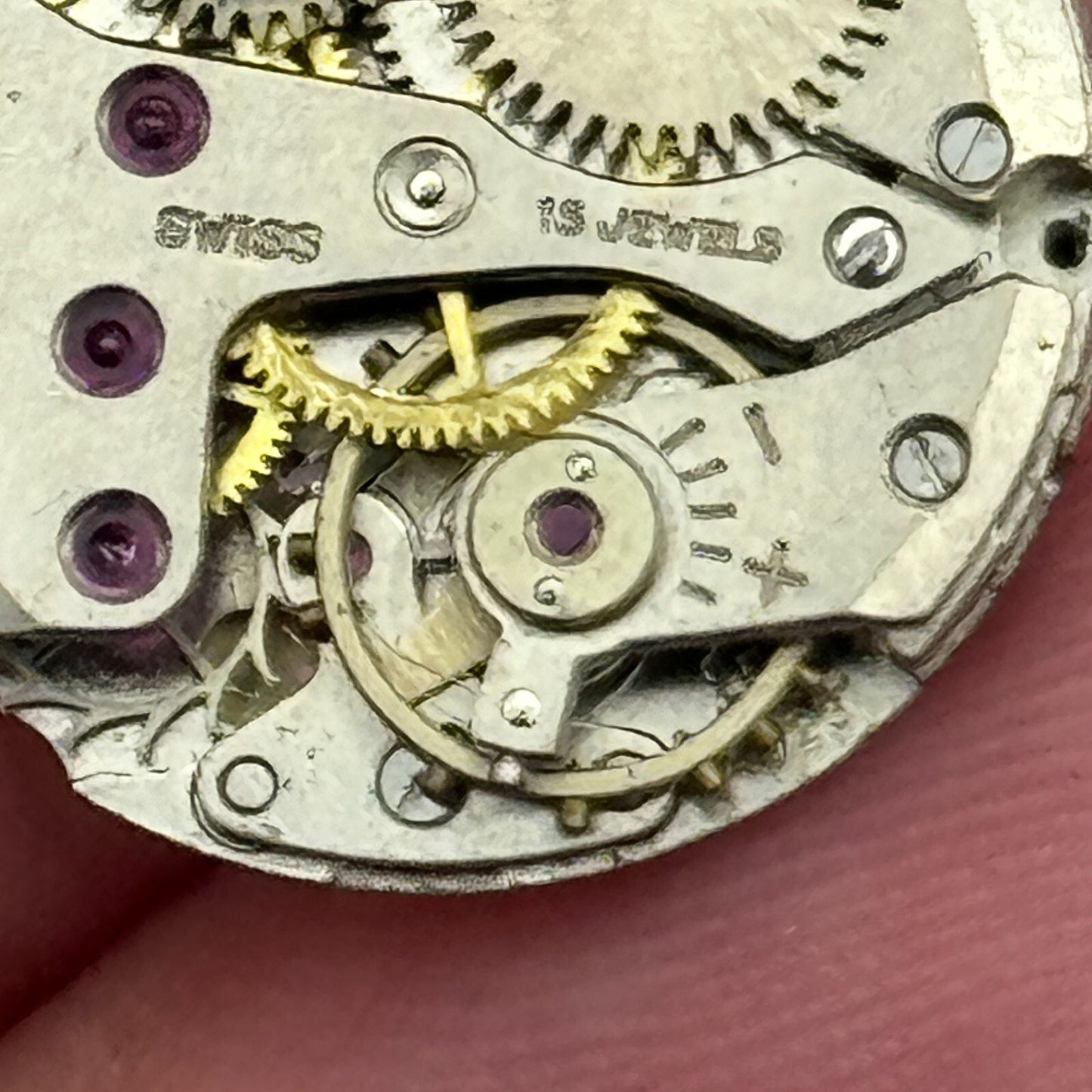 17.5mm Ladies Avia Felsa F 4023 Manual Wind Watch Movement Swiss Vintage PARTS