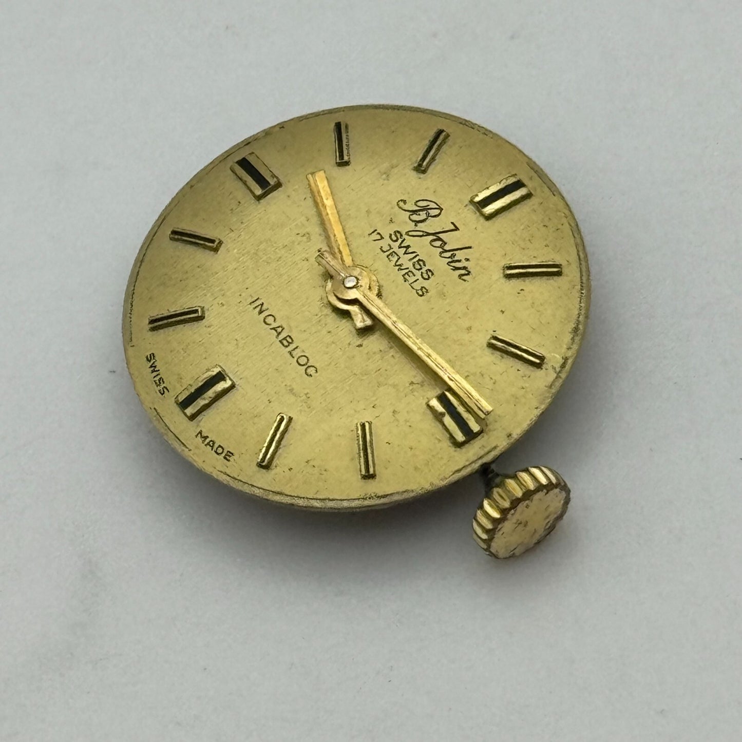 15.5mm B Jobin ETA 2412 Swiss Manual Wind 17 Jewels Watch Movement PARTS REPAIR