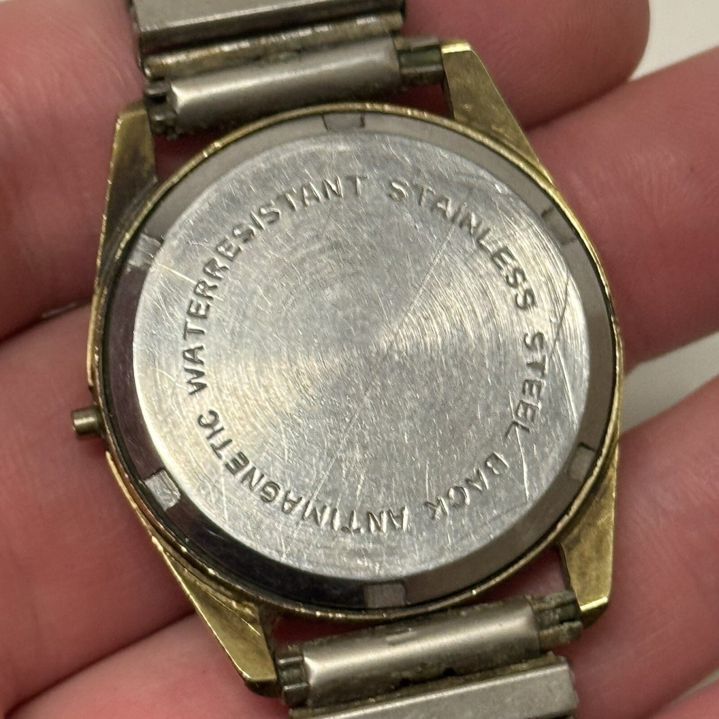 33mm Gents Nivada Automatic AS 1673 Watch Expandable Strap NON WORKING