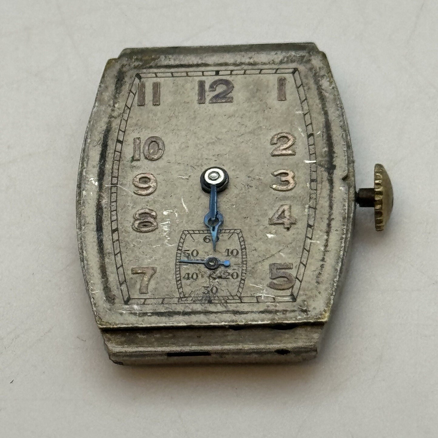 20mm Art Deco High Quality Tank Watch Movement Dial Hands Restoration Repair