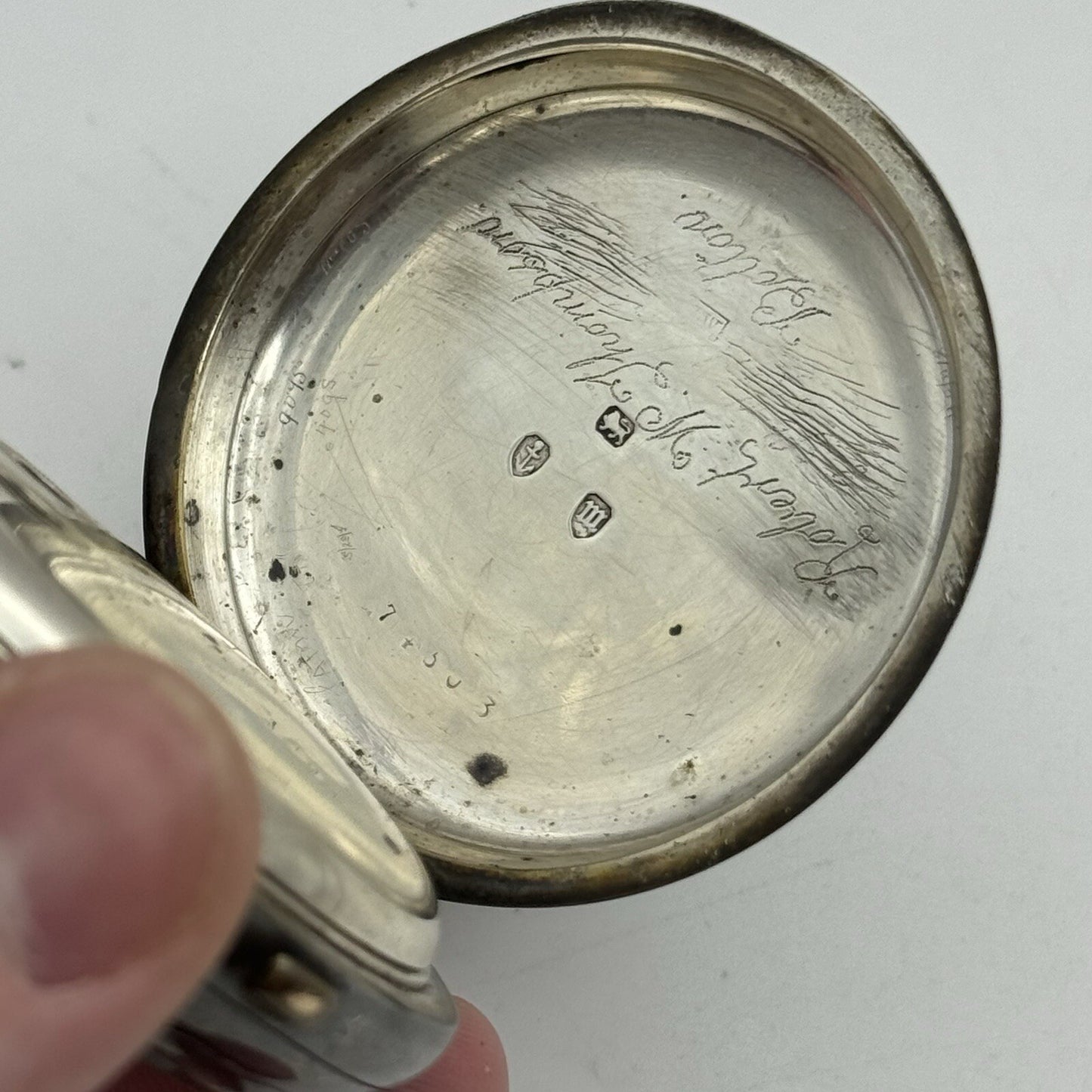 60mm Sterling Silver Patent Lever Chronograph Greenwich Time Keeper TO RESTORE