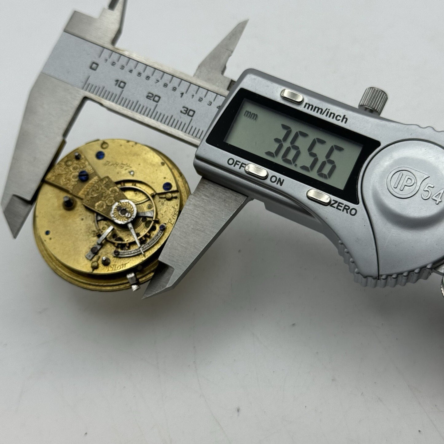 41.4mm Unidentified Fusee No Chain Pocket Watch Movement FOR PARTS