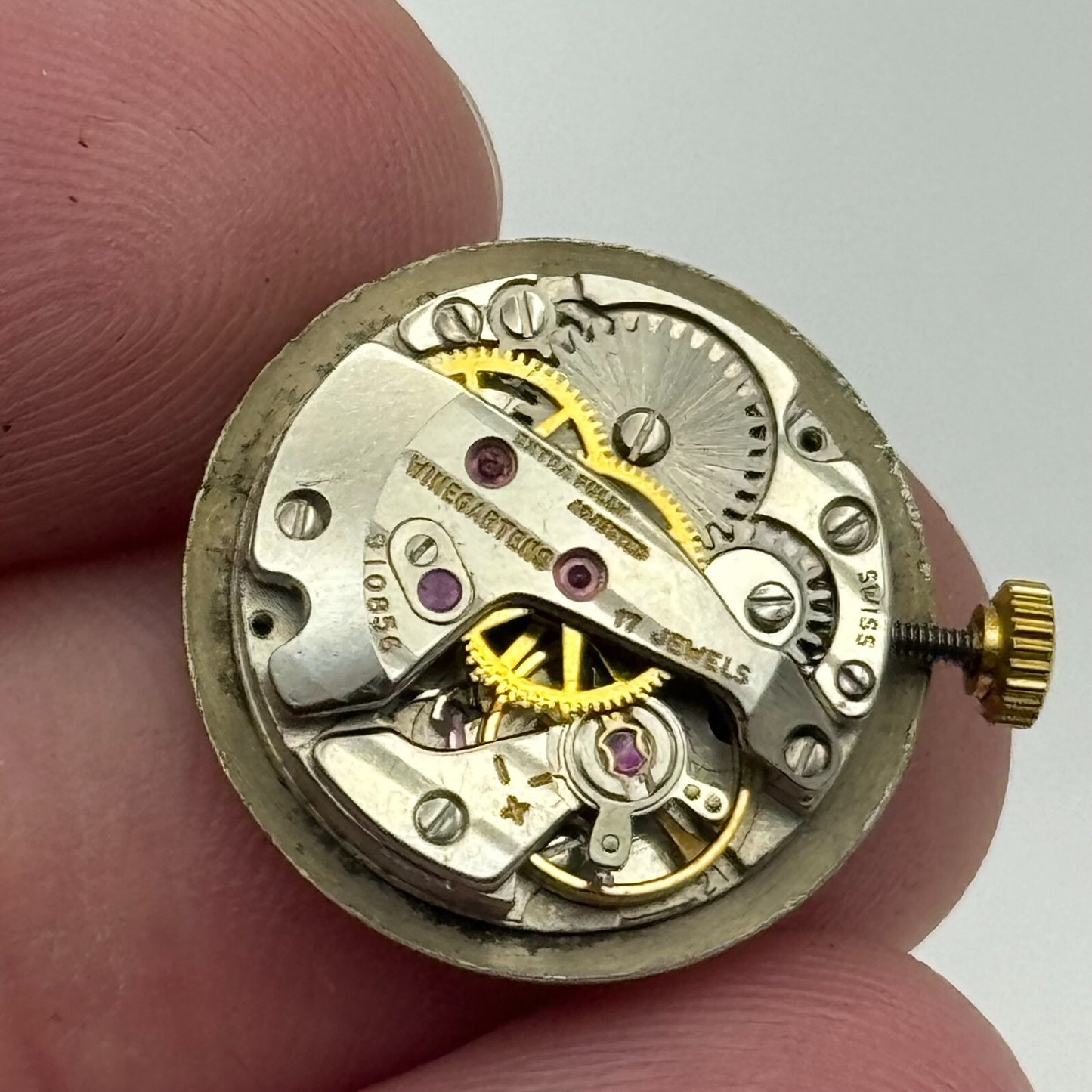 15.5mm Running Winegartens FHF 57-21 Manual Wind Swiss Made Watch Movement PARTS