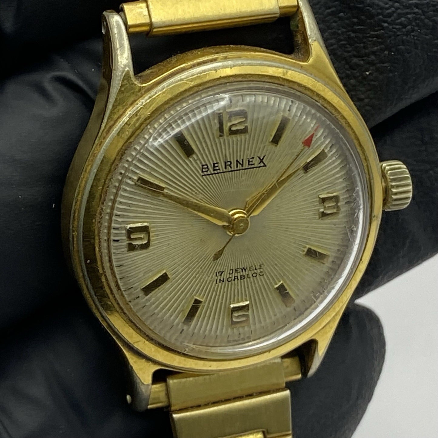 30mm WORKING FHF 29 Dennison Aquatite Bernex Sweep Seconds Ladies Watch Swiss