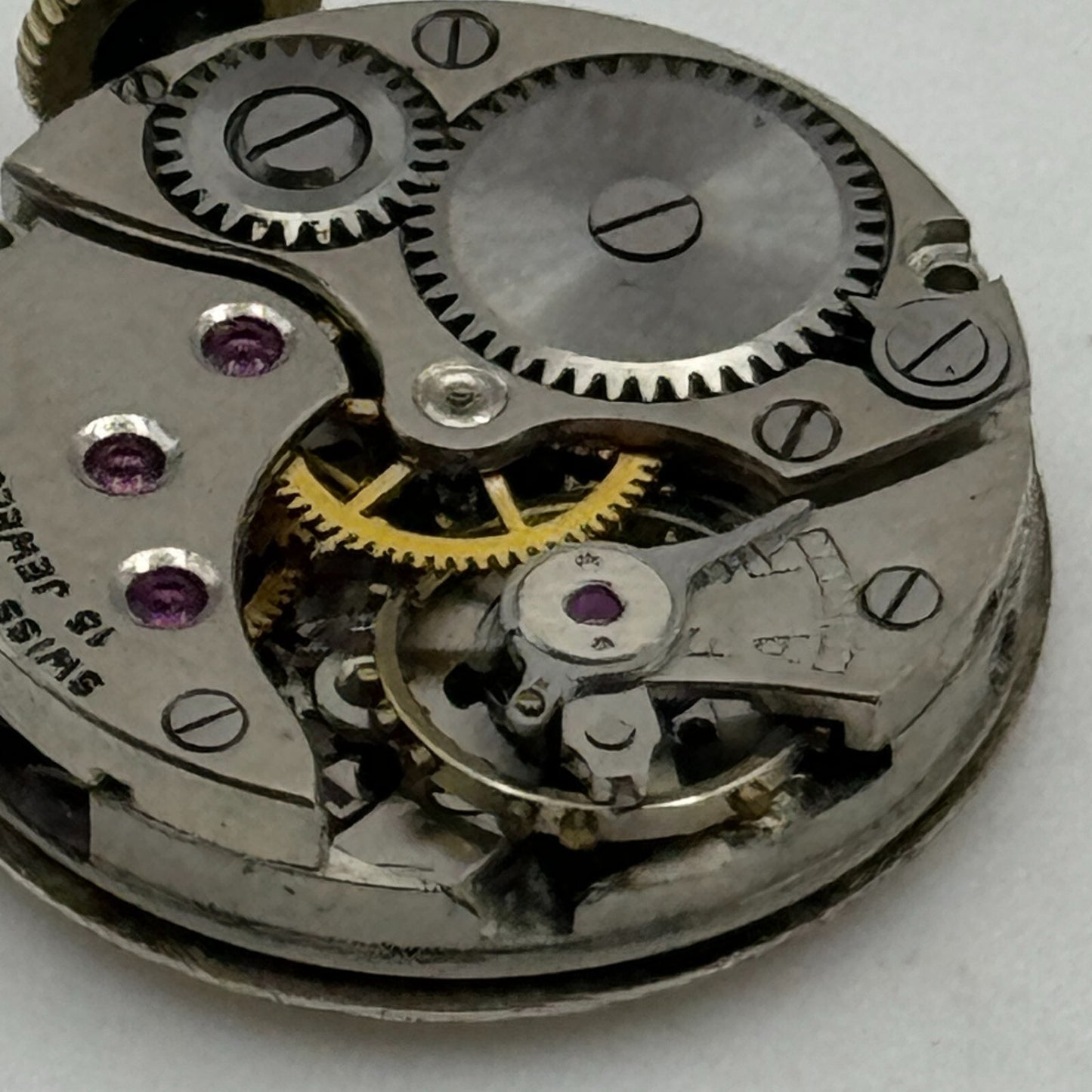 17.8mm Ladies Revue 49 Limit Swiss 15 Jewels Manual Wind Watch Movement PARTS
