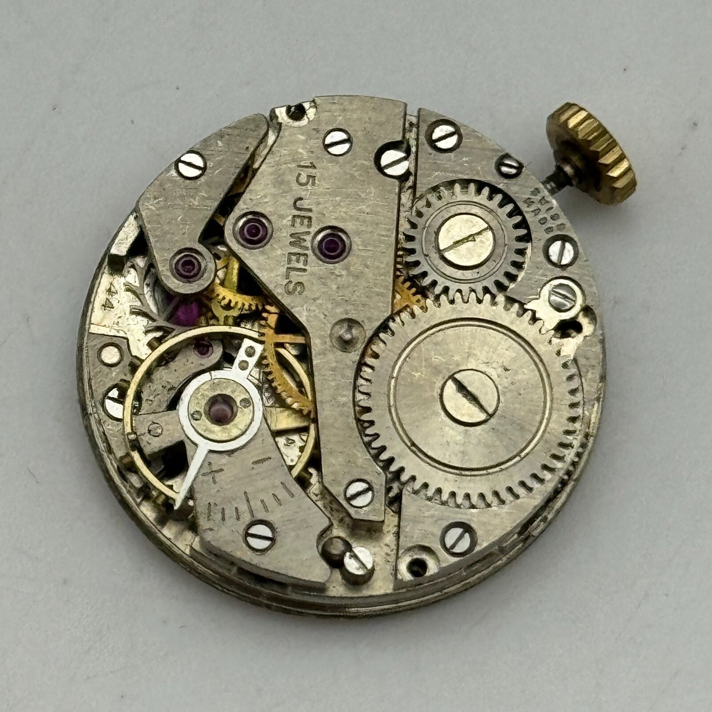 23.6mm Avia AS 984 Manual Wind Watch Movement Swiss Vintage PARTS SPARES