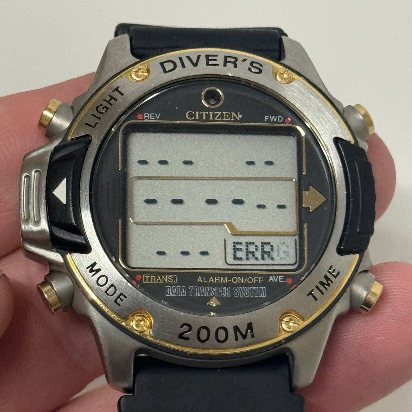 46mm Citizen Promaster Hyper Aqualand D203-089821 Digital Watch Runs To Repair