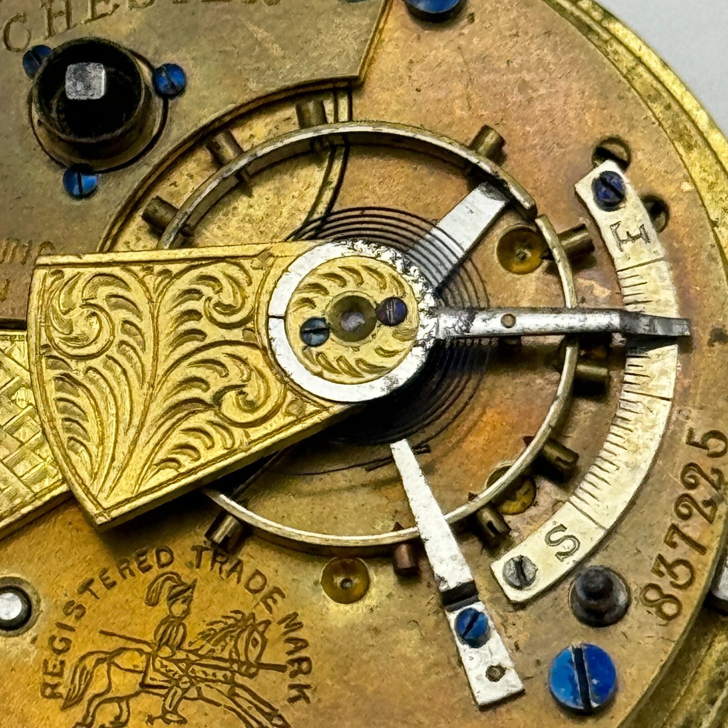 44.6mm Antique H Samuel Manchester The "Accurate" Pocket Watch Movement PARTS