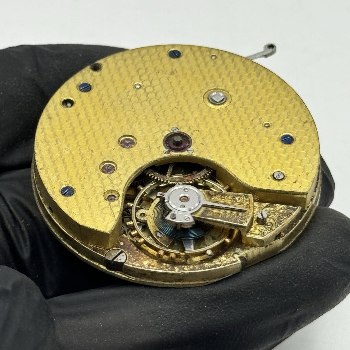 42.8mm Unidentified Good Quality Pocket Watch Movement FOR PARTS Restore