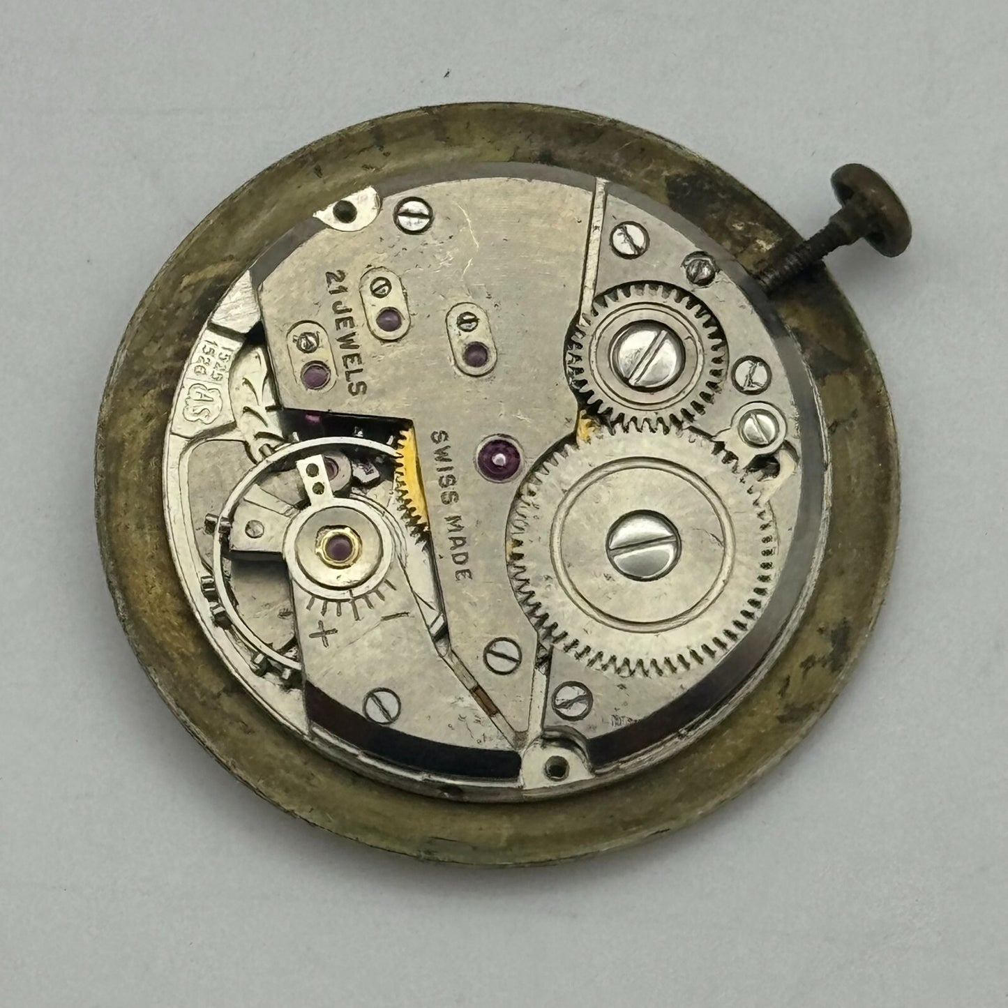 23.7mm Running Nivada AS 1525 1526 Manual Wind Swiss Watch Movement PARTS SPARES