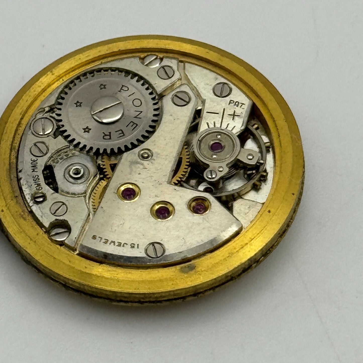 28.6mm Pioneer FHF Cal 70 Balance Ok Watch Movement Swiss Vintage PARTS SPARES