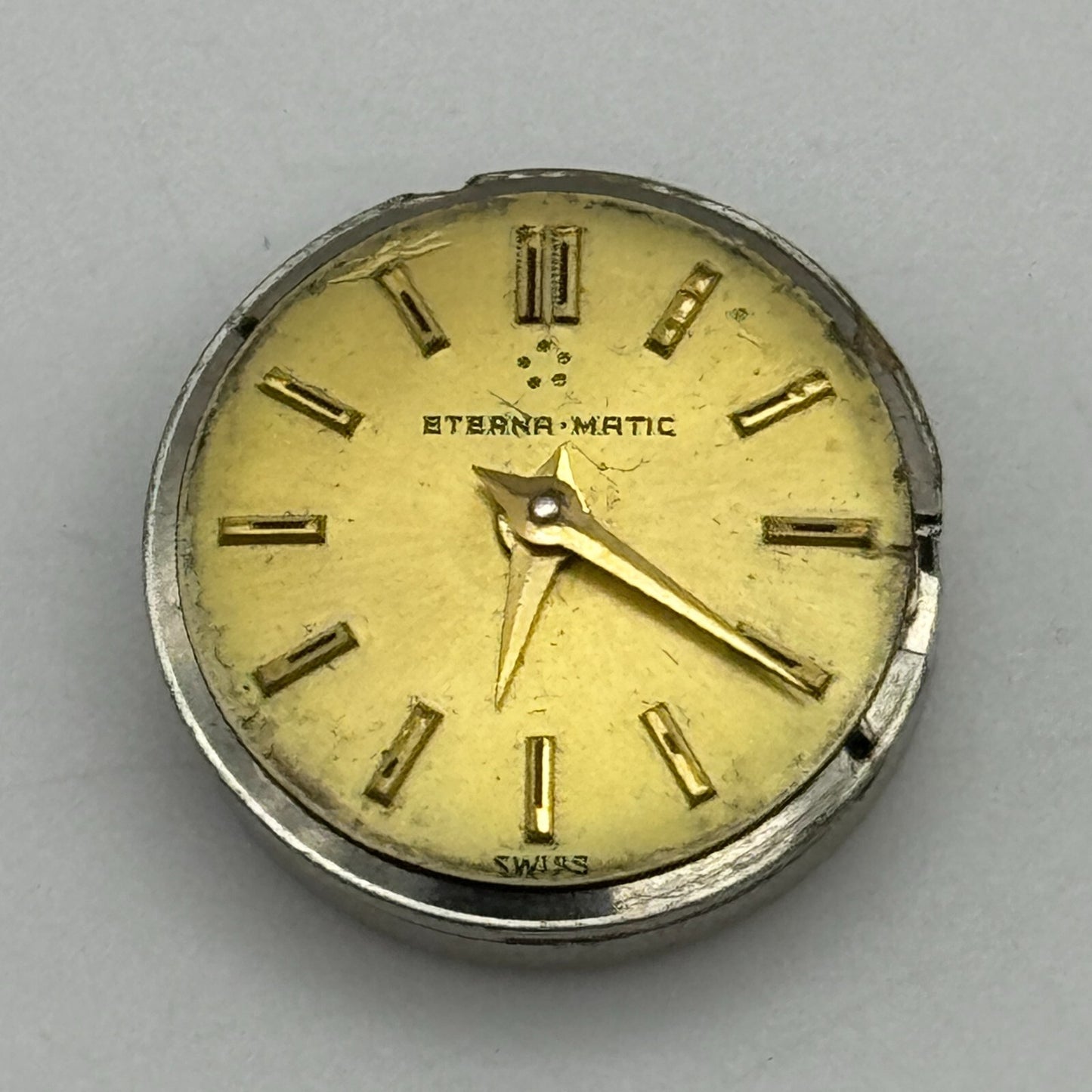 16.4mm Ladies Eterna Matic 1420 Automatic Watch Movement Swiss Vintage PARTS
