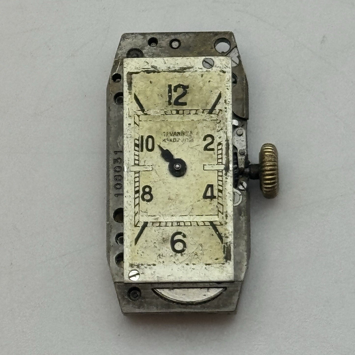12.1mm Cyma Tavannes Cal 345 High Quality Tank Watch Movement Restoration Parts