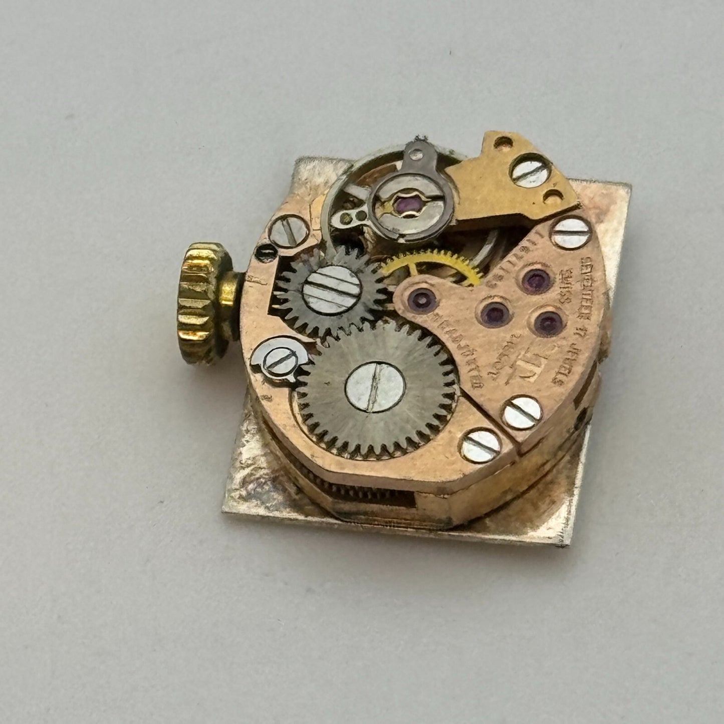 15.1mm Tissot 530-1 Balance Ok Swiss Manual Wind Watch Movement PARTS REPAIR