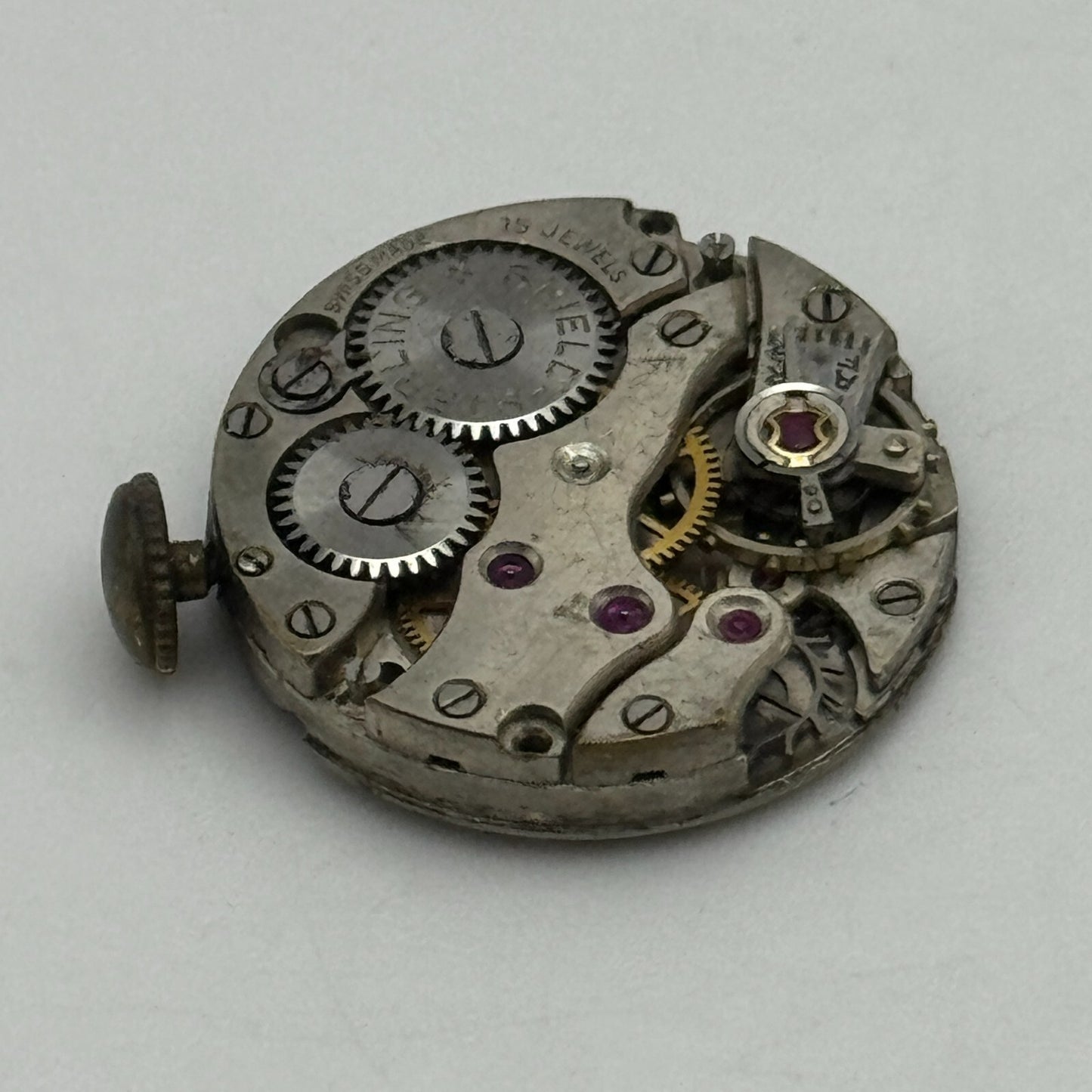 19.7mm Sterling Shield Peseux P 60 Balance Ok Manual Wind Watch Movement PARTS