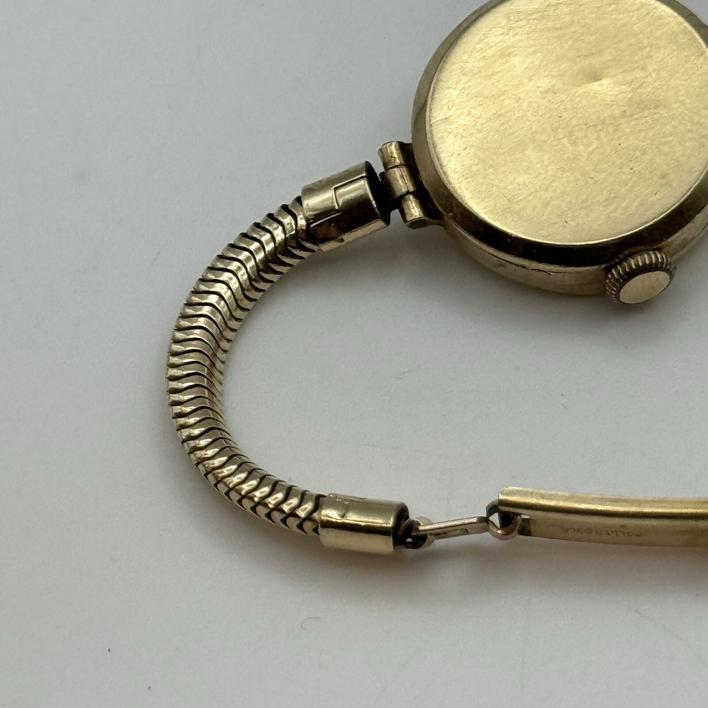 21mm Buren Dennison 9ct Gold Ladies Swiss Manual Wind Watch To Restore Vintage