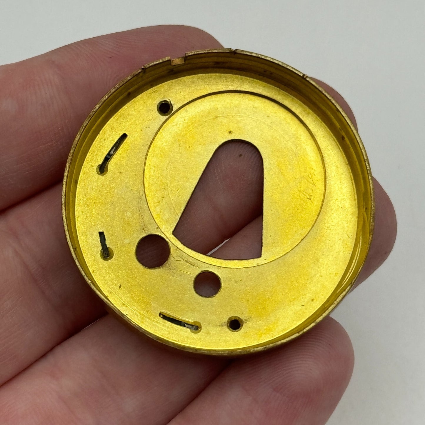 45.4mm Unidentified English Fusee Chain Present Pocket Watch Movement PARTS