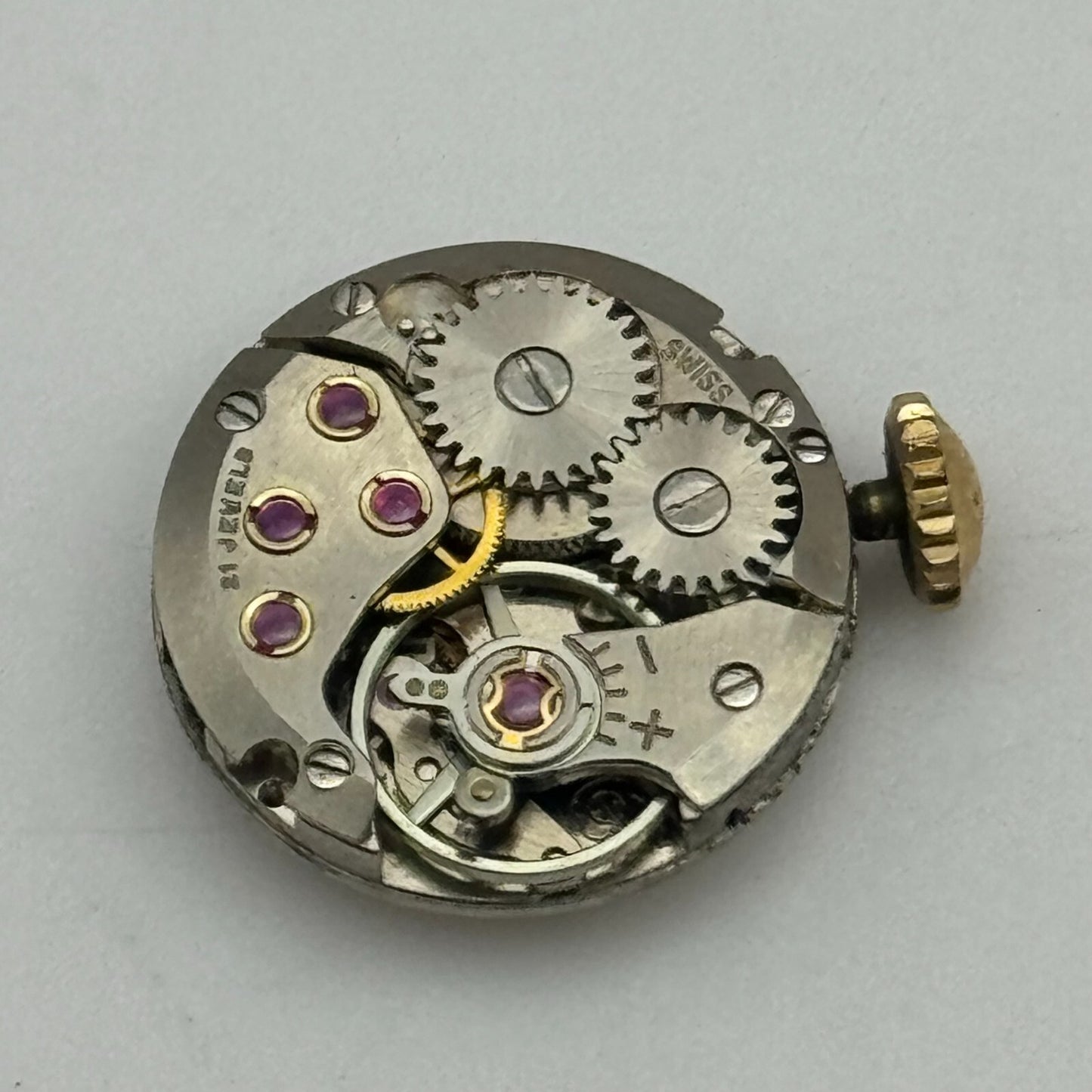 15.5mm Running Rotary ETA 2412 Manual Wind 21 Jewels Swiss Watch Movement PARTS