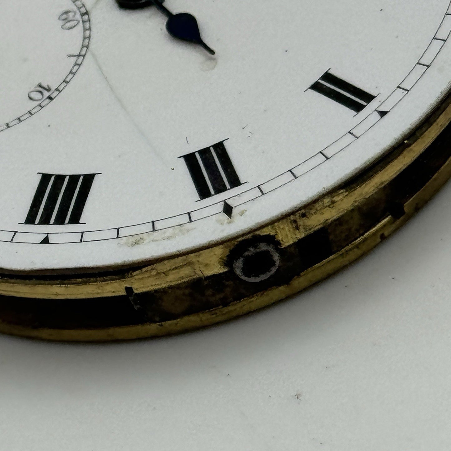 42.8mm Buren Sub Seconds Vintage Pocket Watch Movement And Dial PARTS SPARES