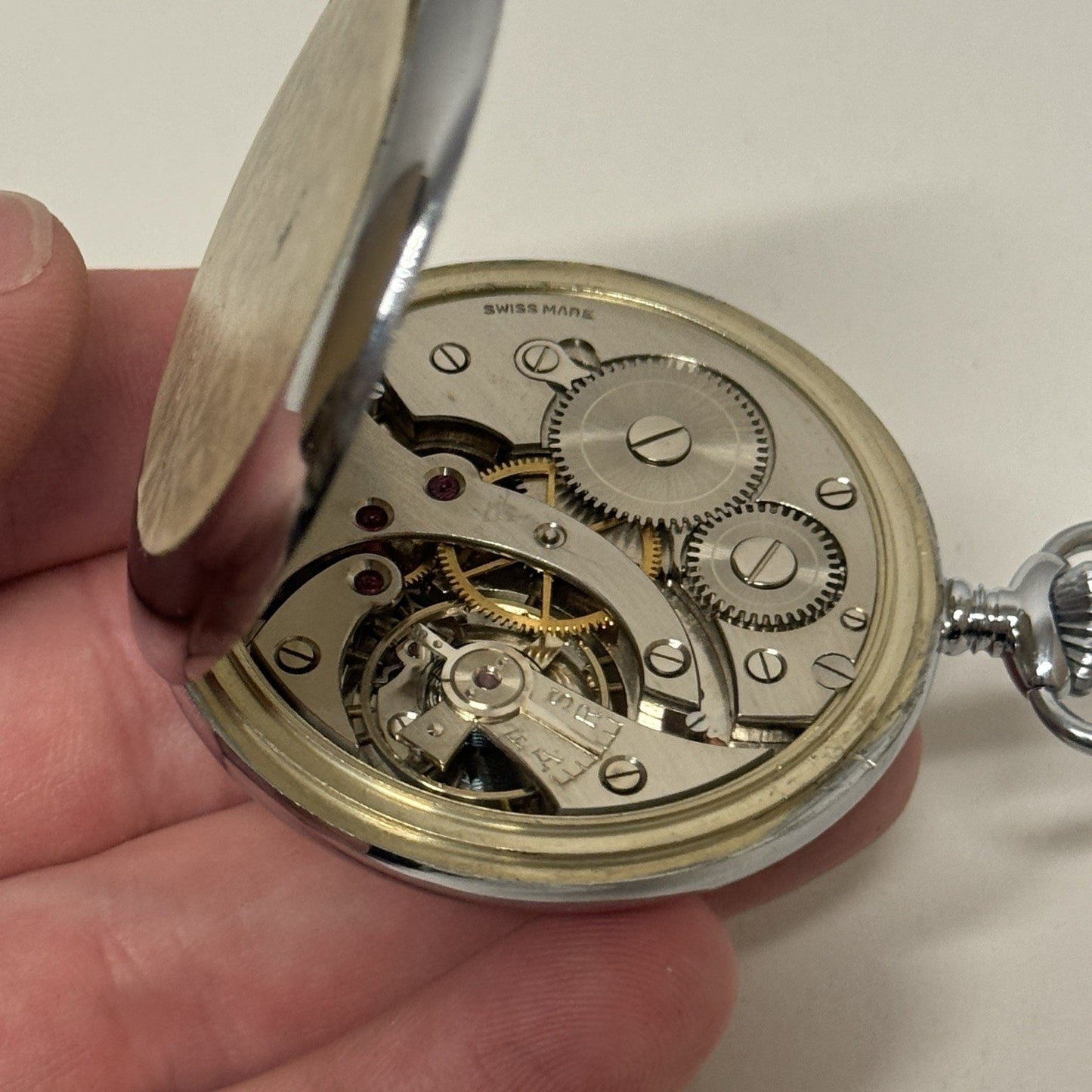 50mm Vintage Dowel NEW OLD STOCK Open Face Sub Seconds Pocket Watch TO SERVICE