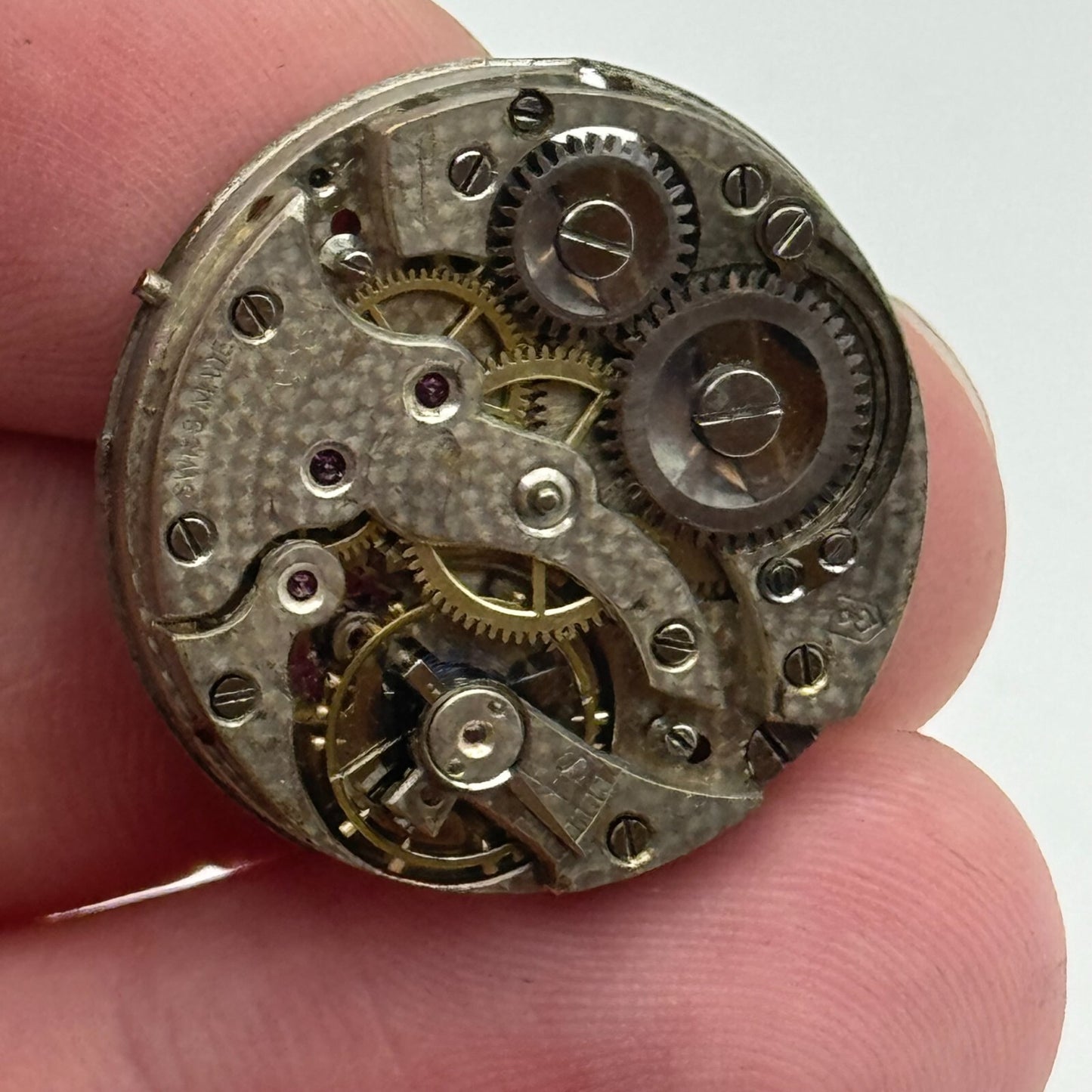25mm Steiger HP Unidentified Manual Wind Swiss Watch Movement Vintage PARTS