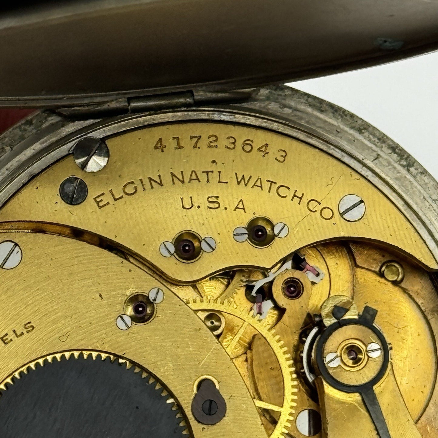 49mm 1940s Elgin USA Grade 582 Model 21 Star Case Co Stop Watch TO RESTORE