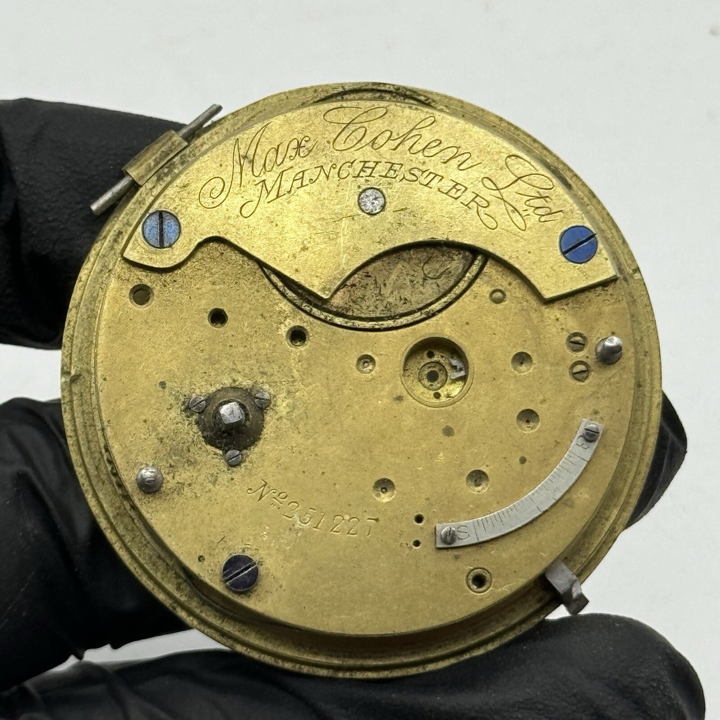 48.1mm Max Cohen Manchester Fusee No Chain Pocket Watch Movement FOR PARTS