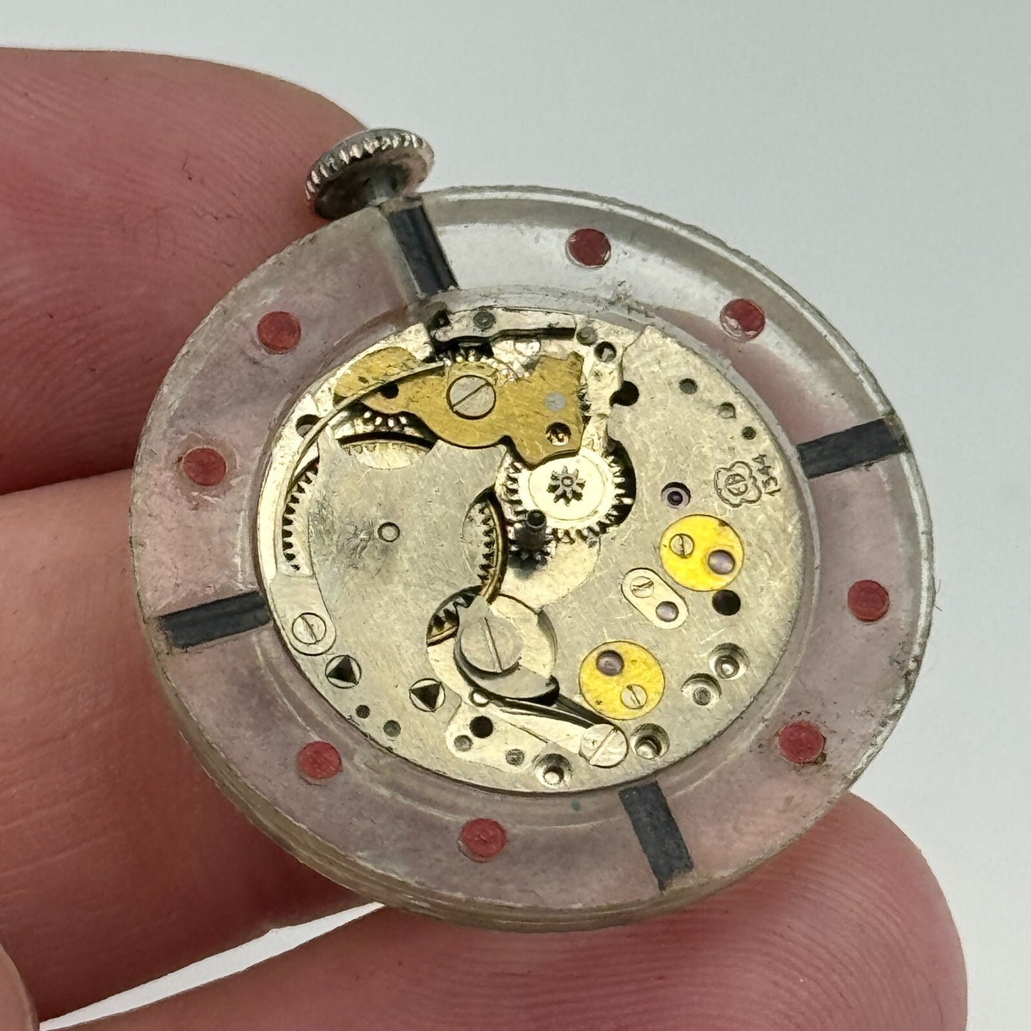 28.8mm EB 1344 Swiss 17 Jewels Manual Wind Watch Movement Vintage PARTS SPARES