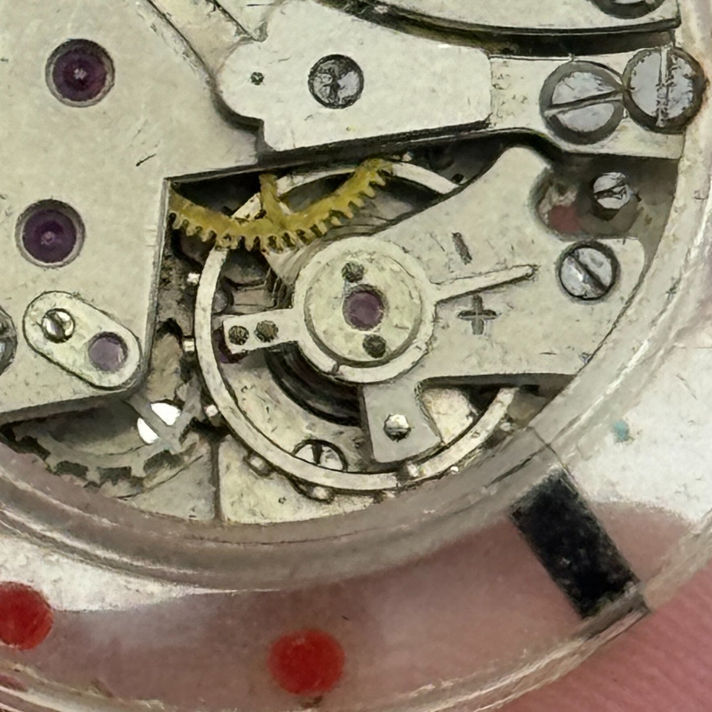 28.8mm EB 1344 Swiss 17 Jewels Manual Wind Watch Movement Vintage PARTS SPARES