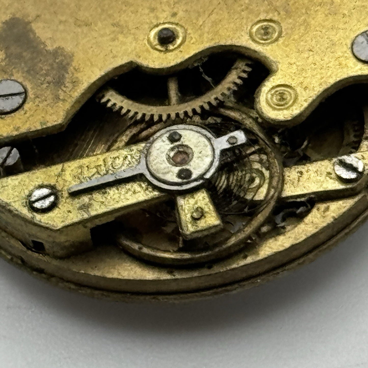 28.5mm Military Style Swiss Porcelain Watch Movement Parts Repair Restore