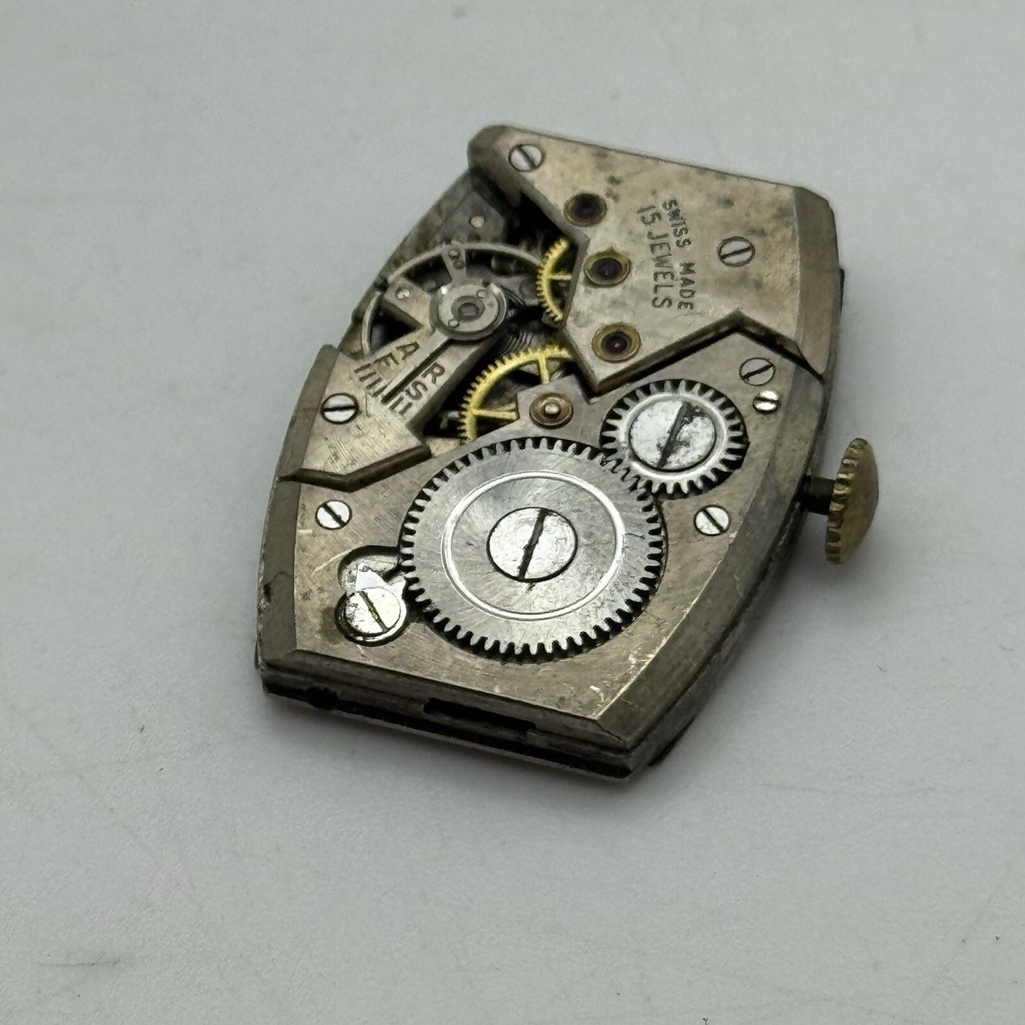 20mm Art Deco High Quality Tank Watch Movement Dial Hands Restoration Repair