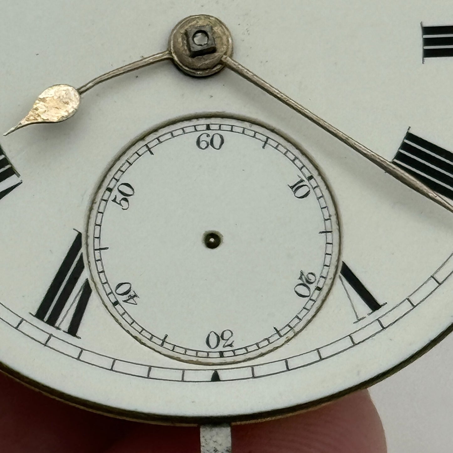 43mm Antique Good Quality Unidentified English Pocket Watch Movement PARTS SPARE