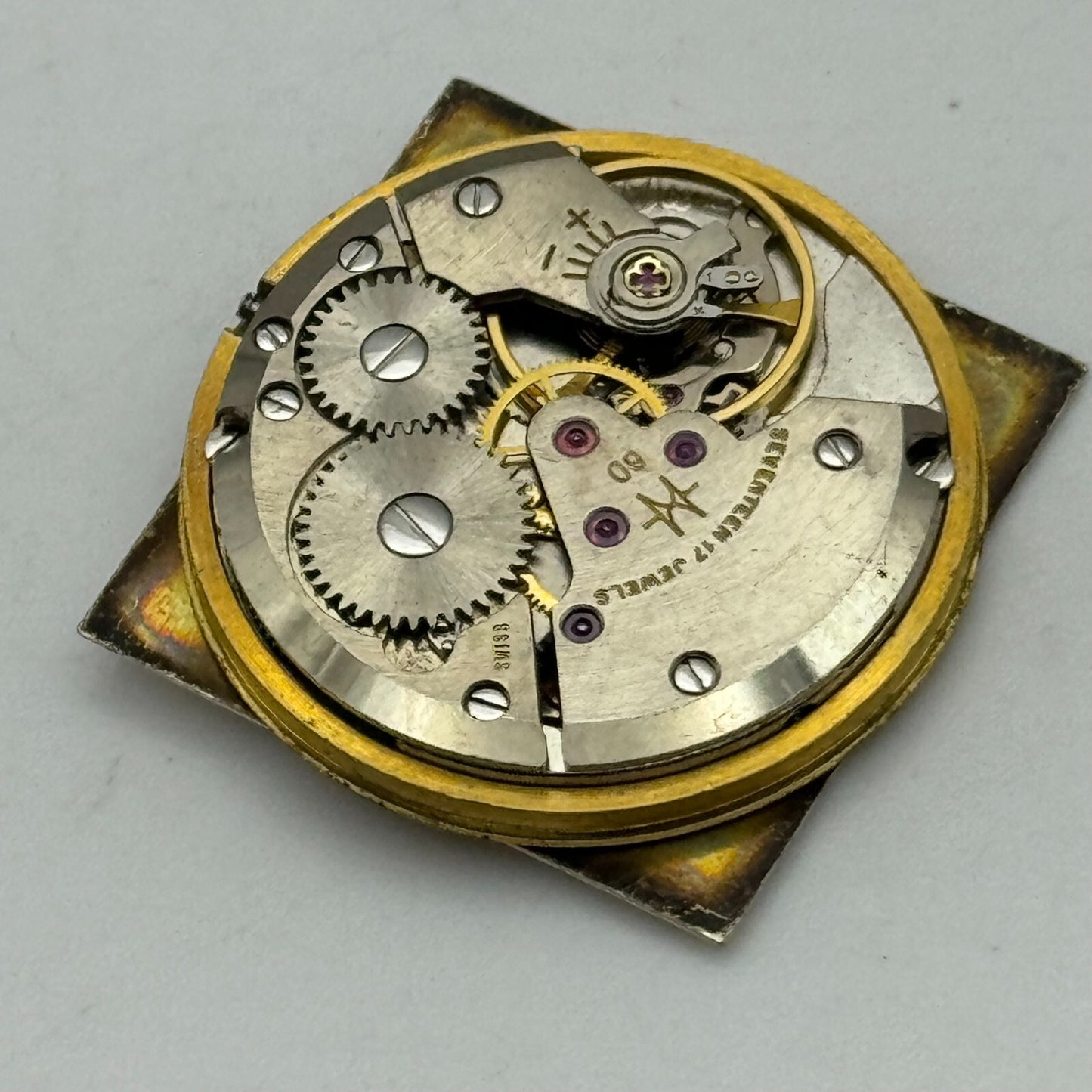 25.7mm Hamilton Cal 60 Good Balance Manual Wind Watch Movement PARTS REPAIR