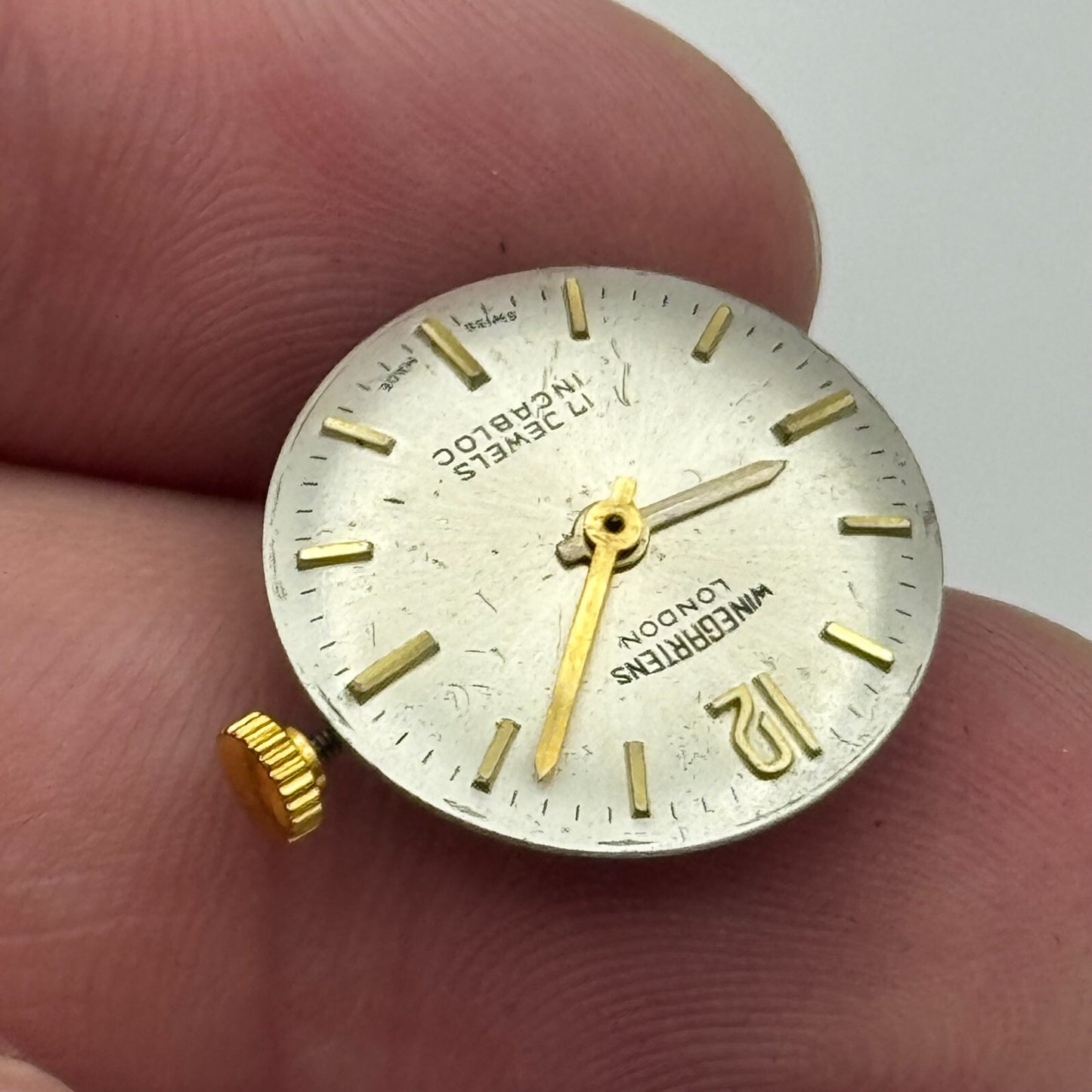 15.5mm Running Winegartens FHF 57-21 Manual Wind Swiss Made Watch Movement PARTS
