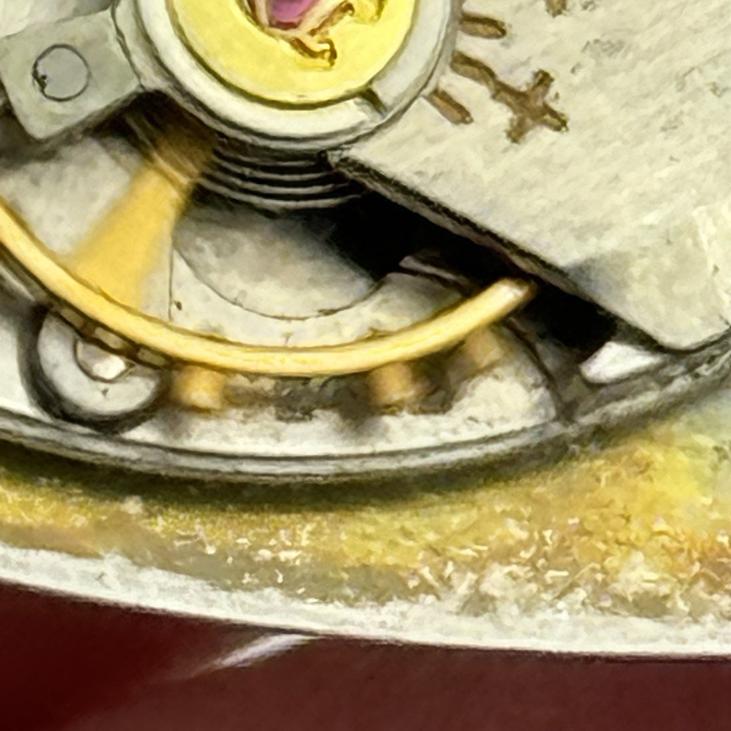 23.6mm Tudor 2422 Good Balance Dial Hands Manual Wind Vintage Watch Movement