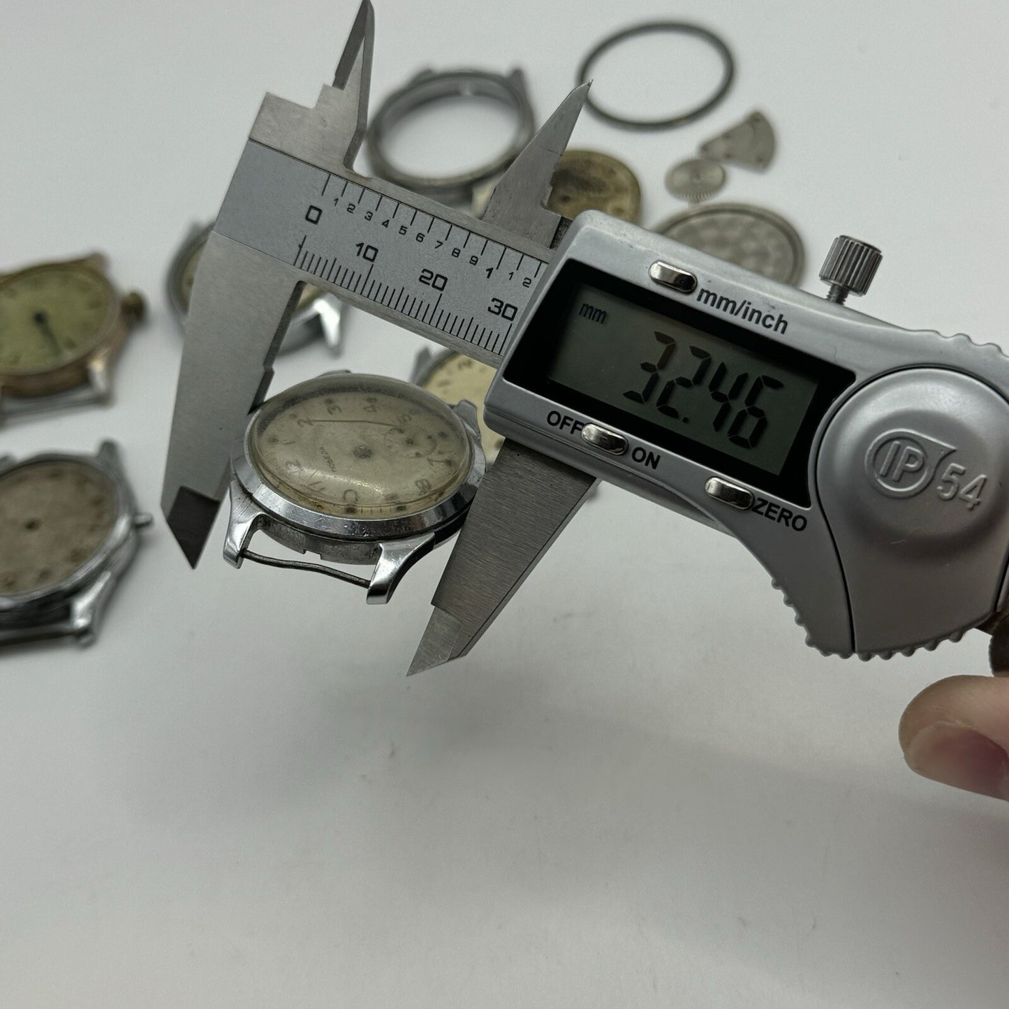 6 x Vintage Soviet Manual Wind Watch Heads For Parts Repair Job Lot Bundle