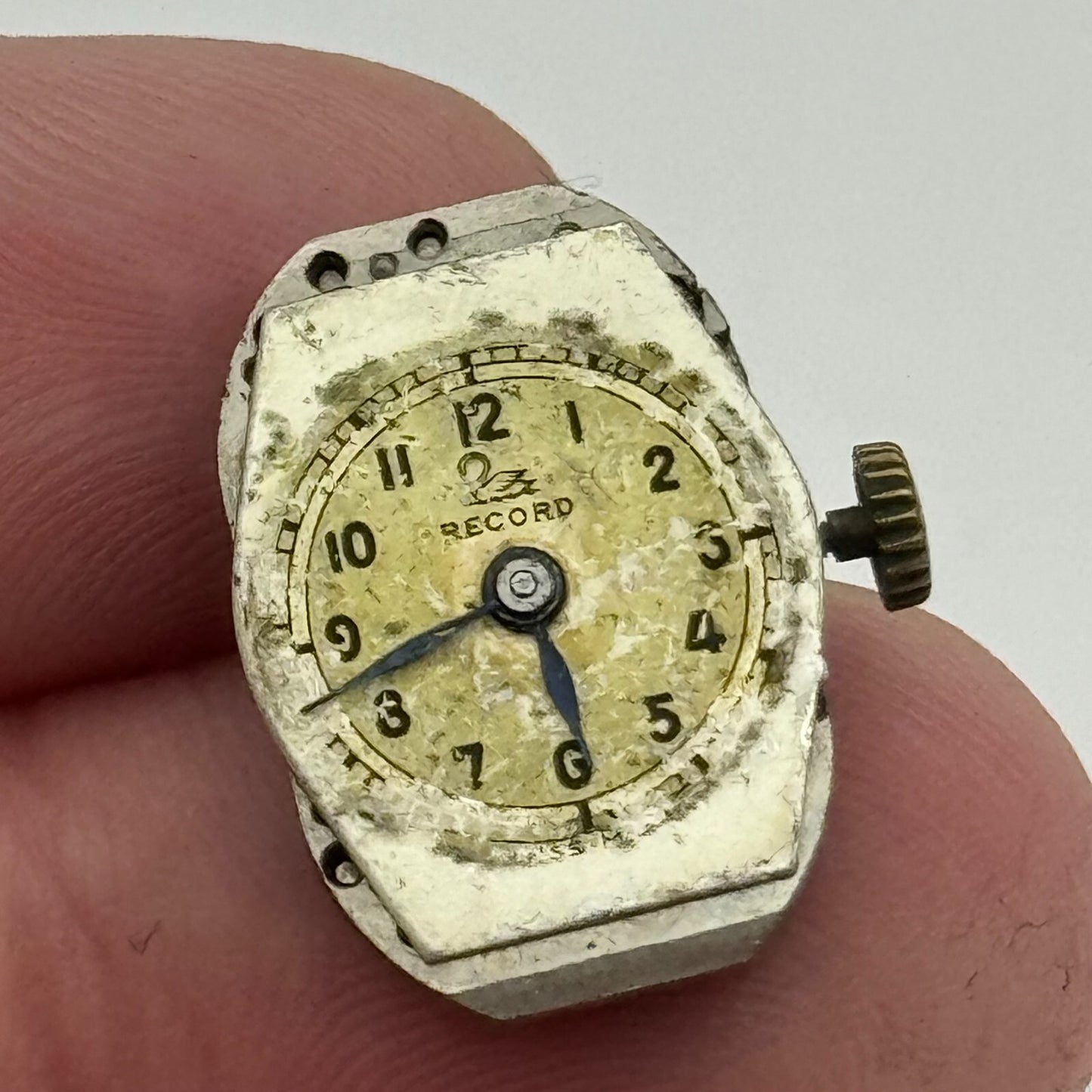 12.8mm Running Record Cal 109 Manual Wind 15 Jewels Swiss Watch Movement PARTS