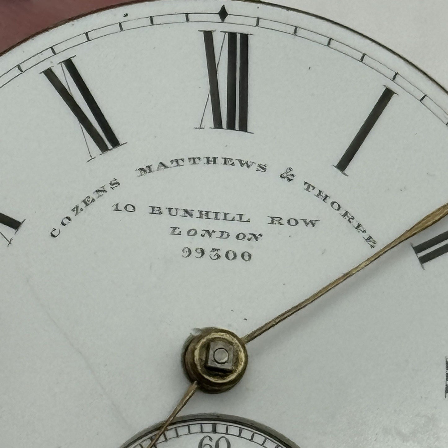 High Quality Running Cozens Matthews & Thorpe London Fusee Pocket Watch Movement