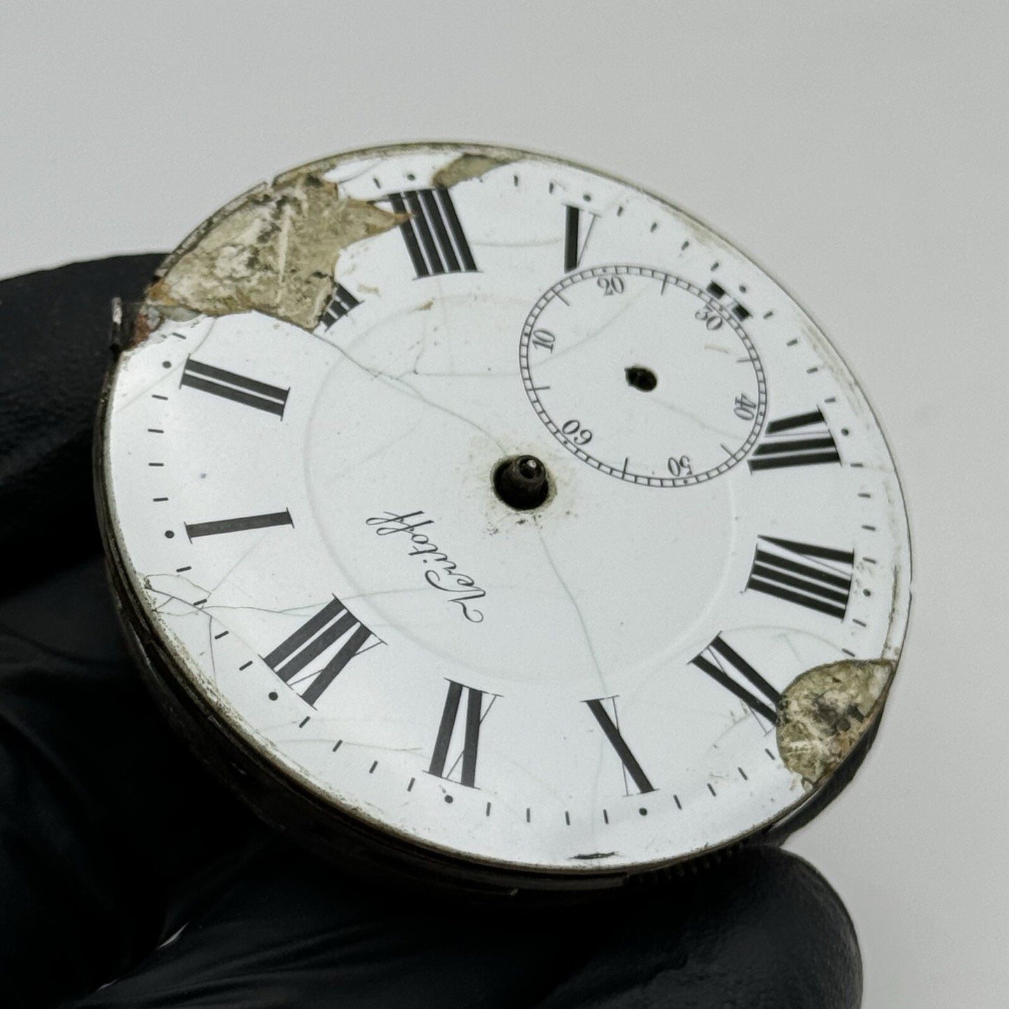 45.7mm Veritoff "Fake" Railroad Special Pocket Watch Movement FOR PARTS