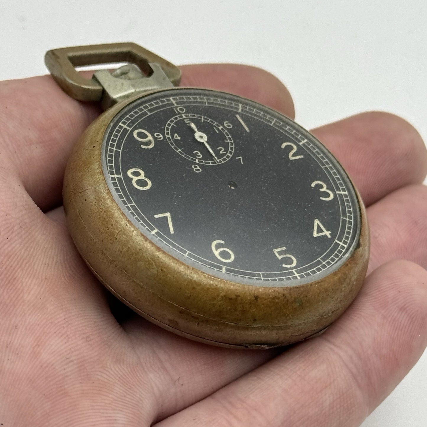 49mm 1940s Elgin USA Grade 582 Model 21 Star Case Co Stop Watch TO RESTORE