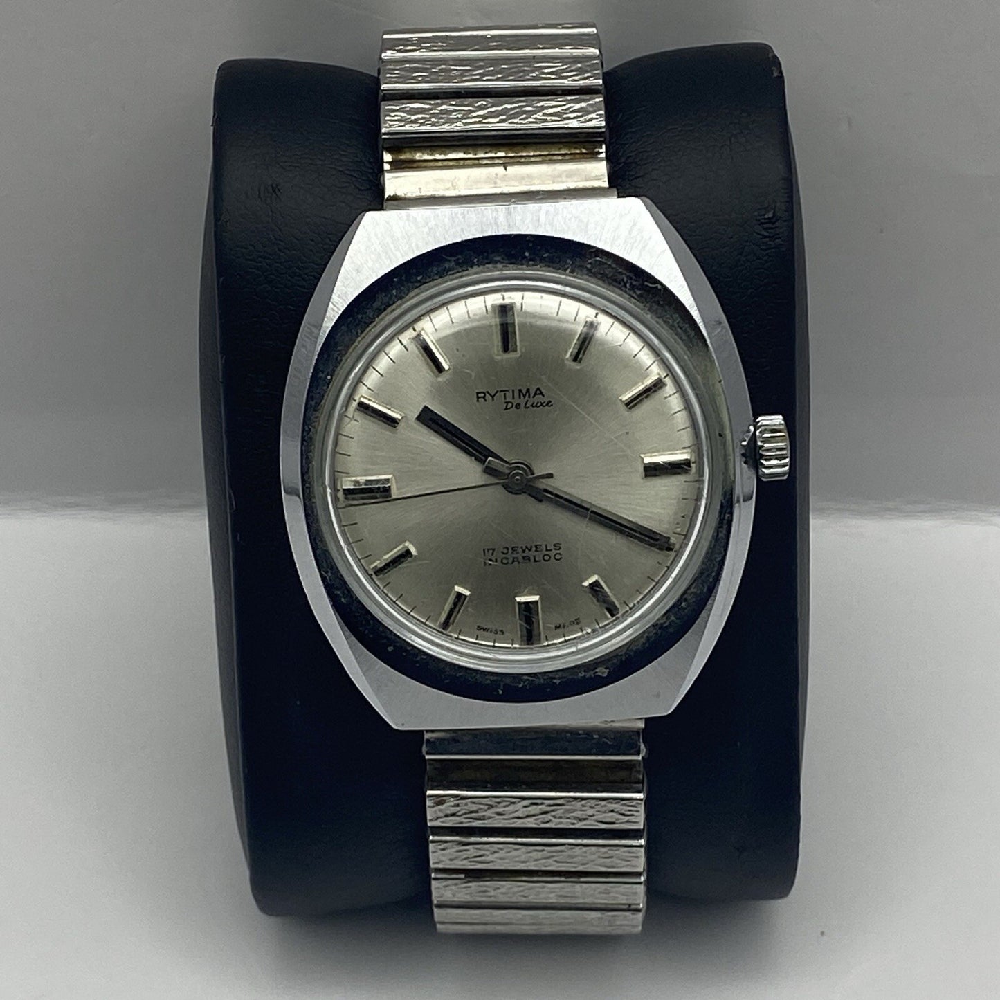 35mm RUNNING TO REPAIR Vintage Rytima De Luxe Ronda RAX 1233 Movement For Parts