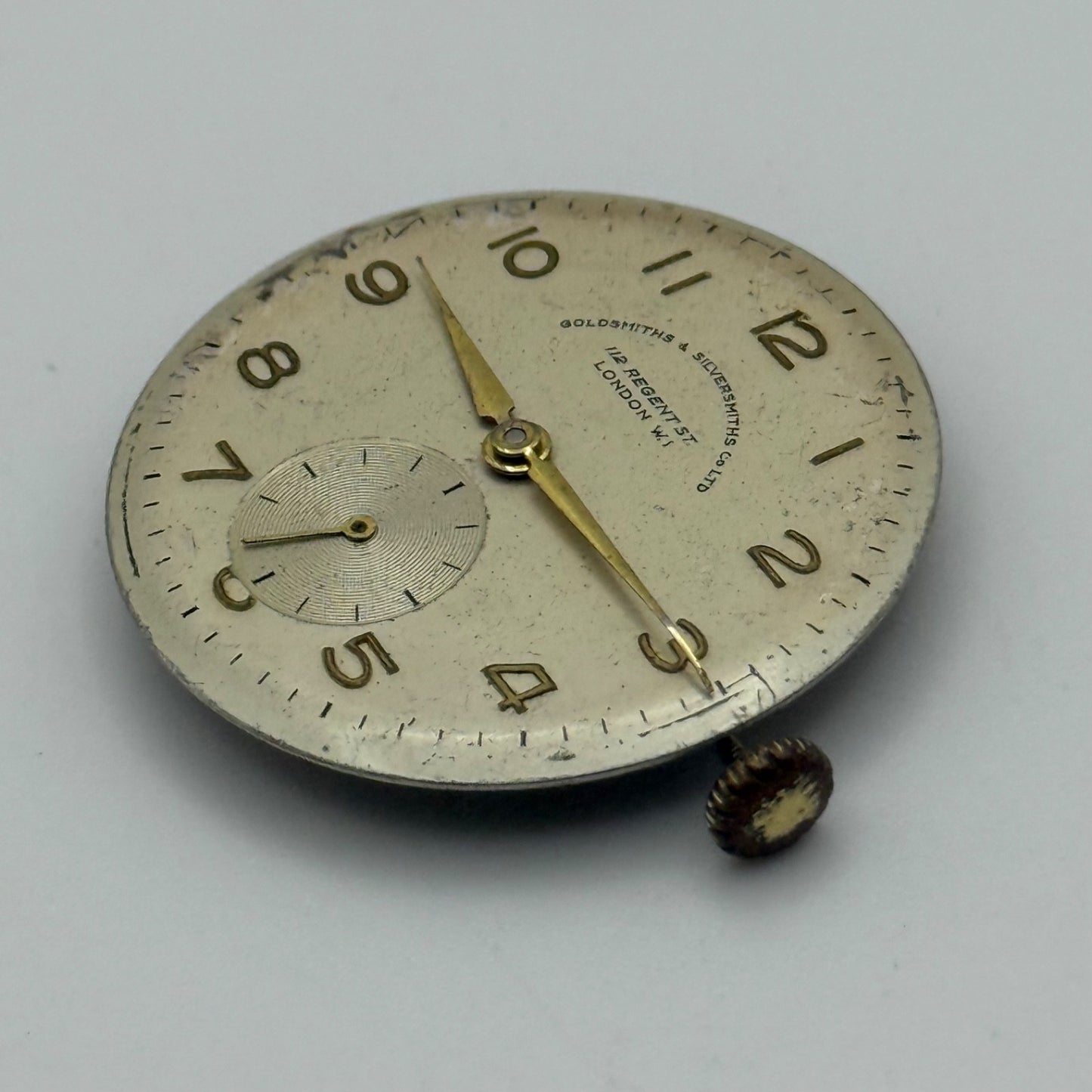 Goldsmiths ETA 900 Watch Movement Manual Wind Vintage Swiss Parts Repair 23.6mm